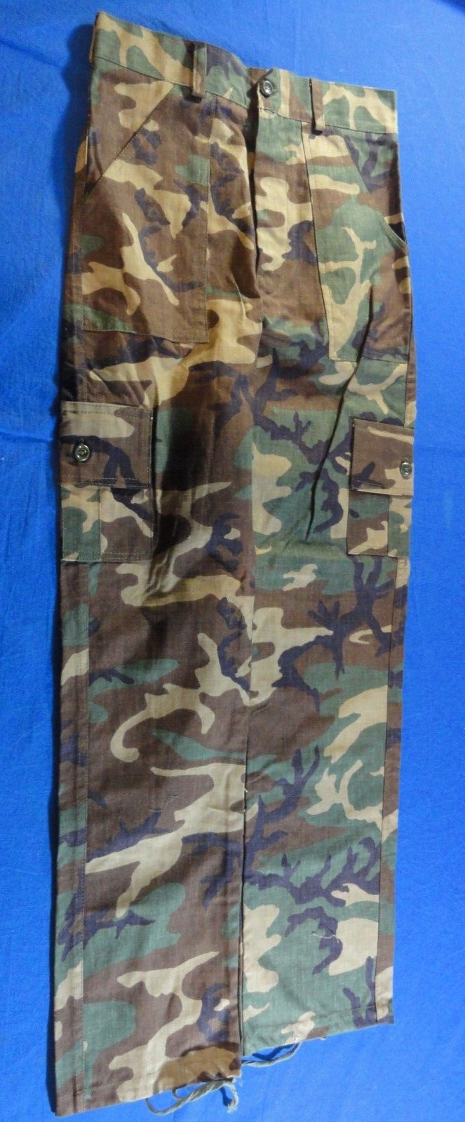 NEW BOYS BDU WOODLAND CAMOUFLAGE SUMMER PAINTBALL CARGO PANTS YOUTH 14