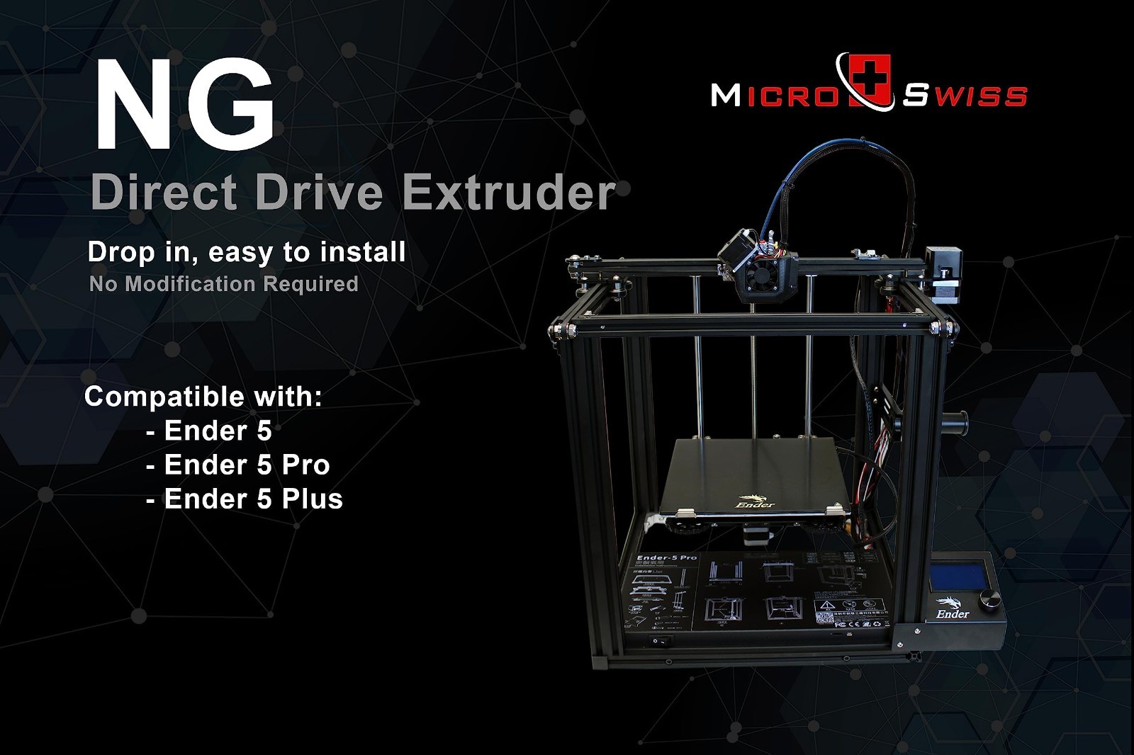 Direct Drive Extruder Upgrade for Creality Ender 5/5 Pro/5 Plus - Easy Install!