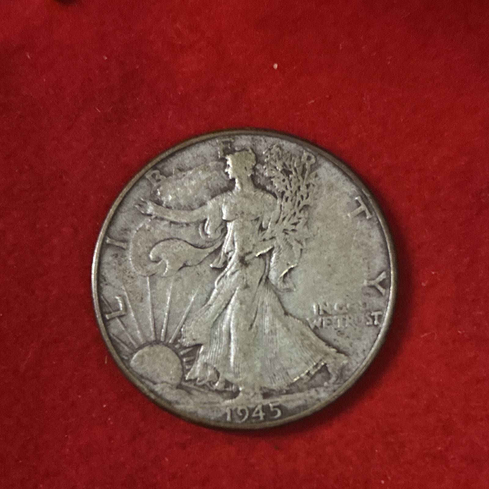 1945 Liberty Walking Half Dollar 50C Business Strike Philadelphia 90% Silver