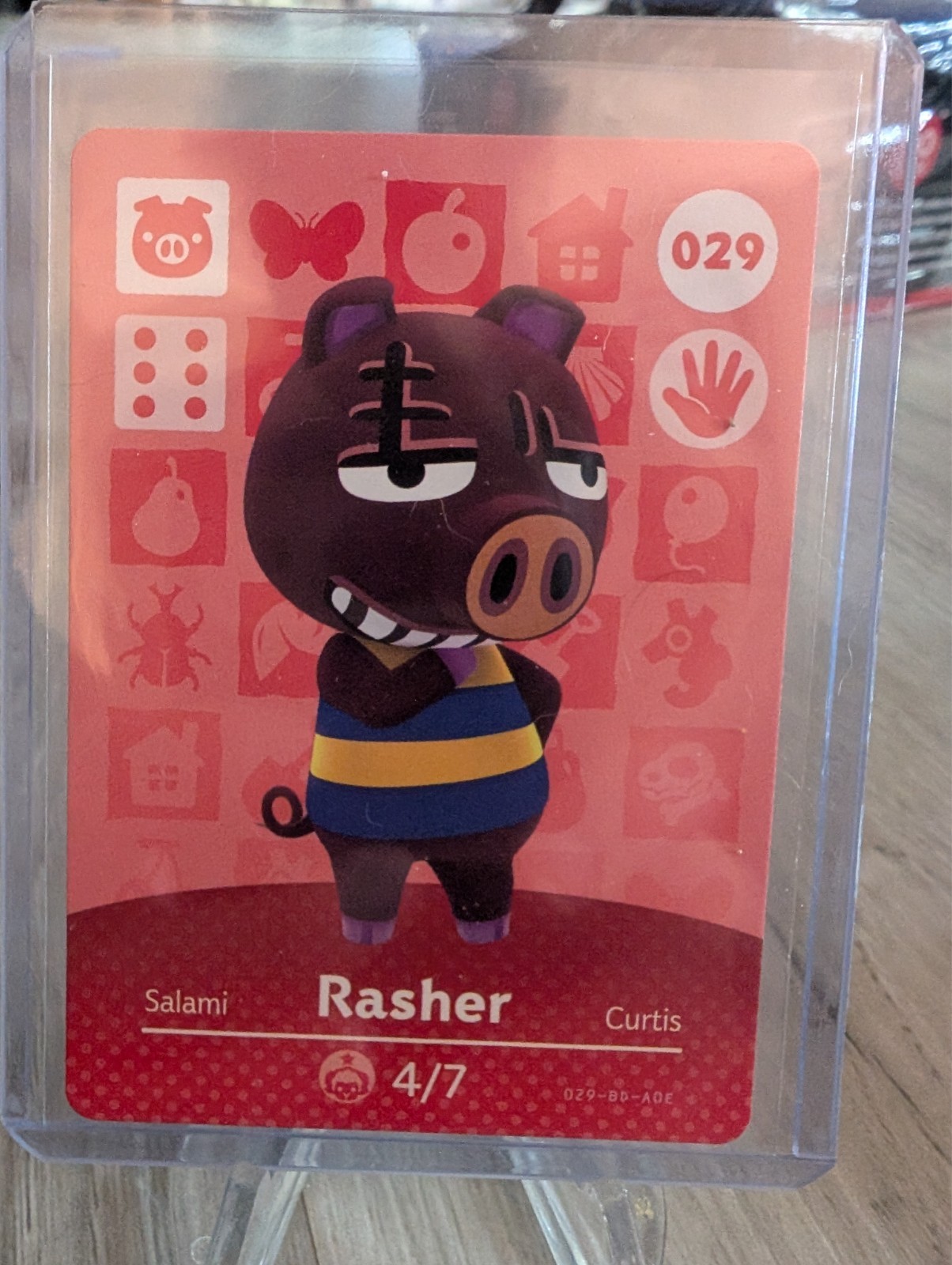 Animal Crossing amiibo card - 029 Rasher