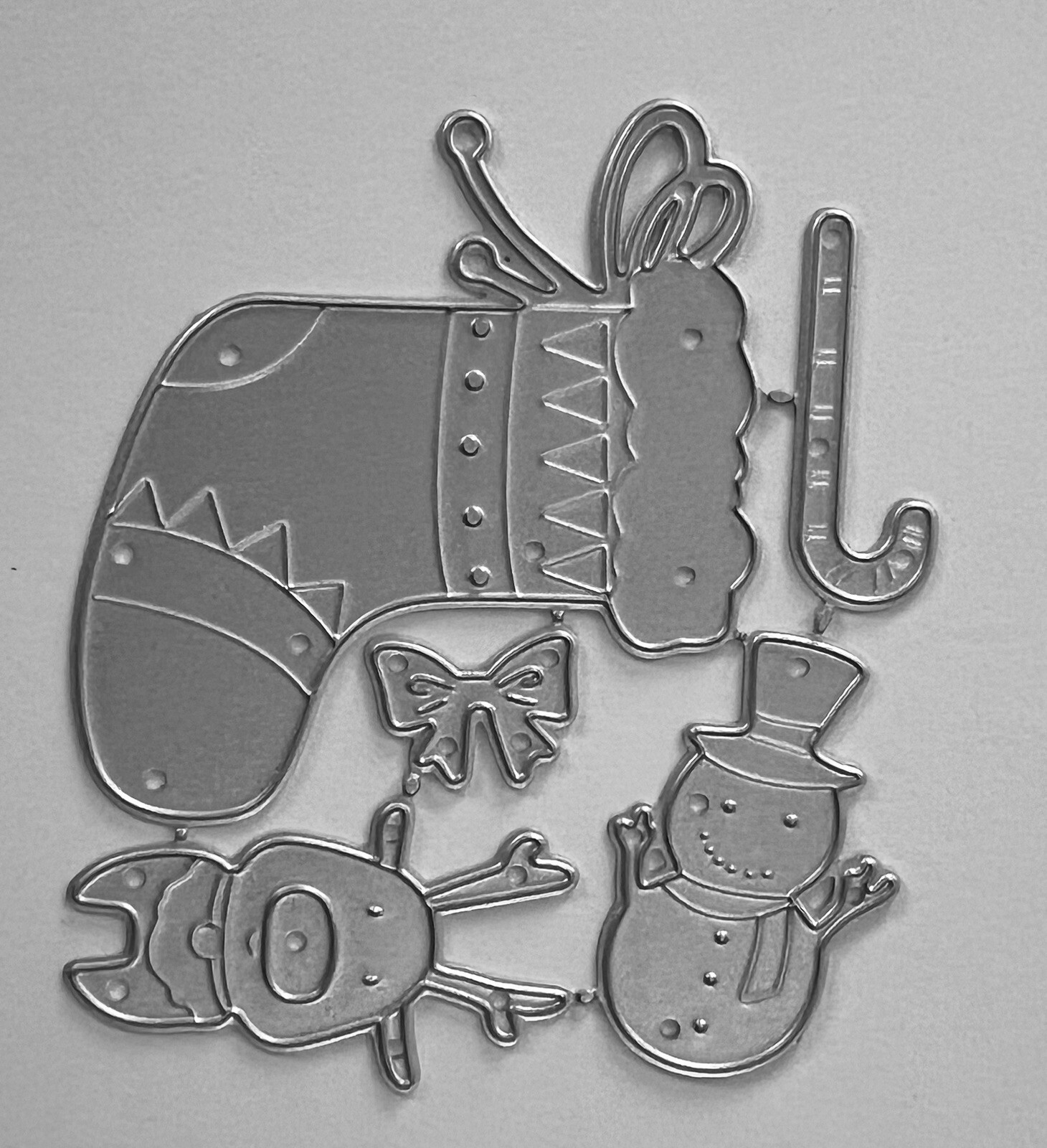 Christmas Stocking Snowman Metal Cutting Dies Cards Scrapbook Journal 4196 Tonya