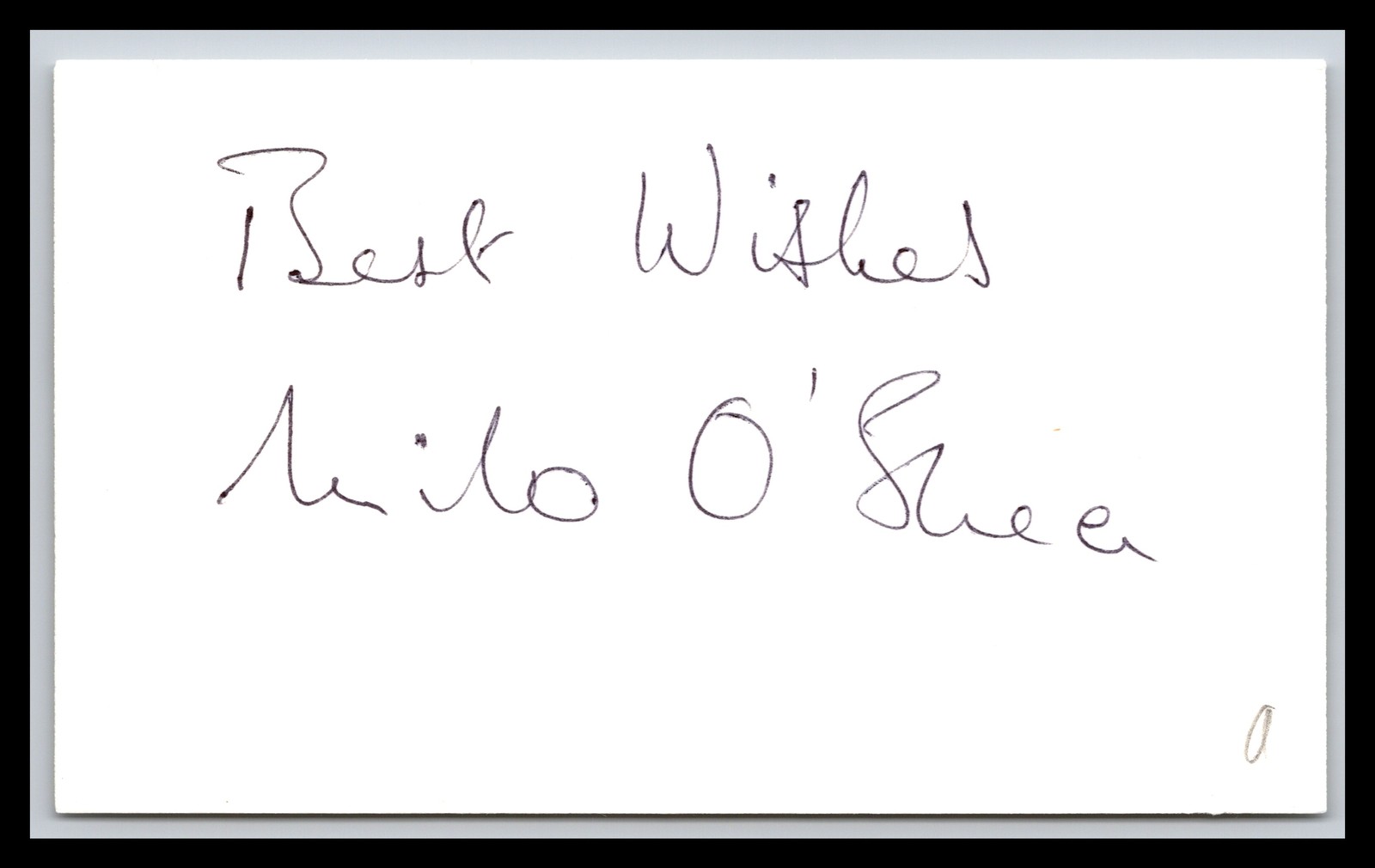 Milo O Shea - Actor - 3x5 Card - Signed / Autograph (a)