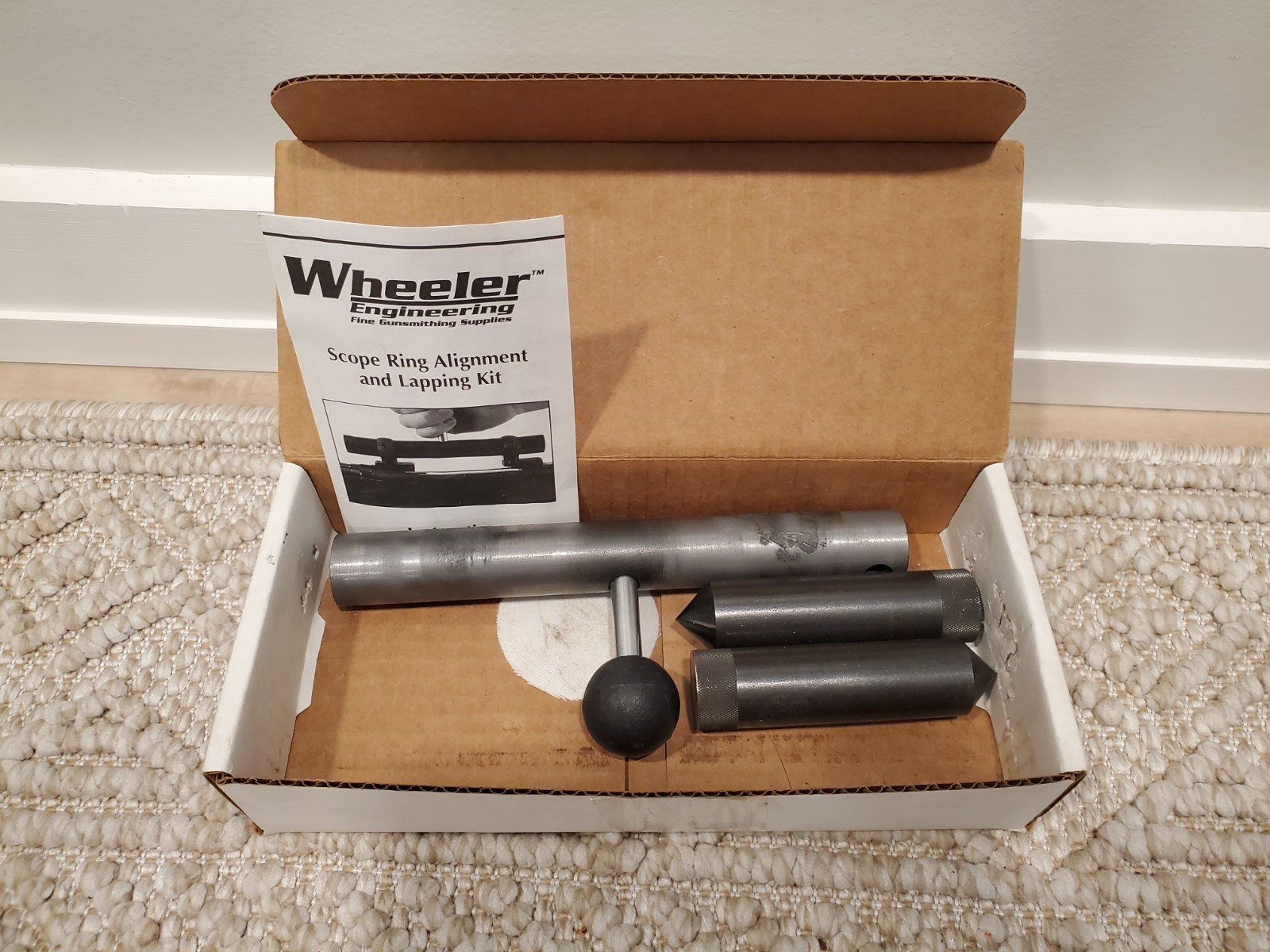 Wheeler Engineering 1" Scope Ring Alignment & Lapping Kit Gunsmithing Tool