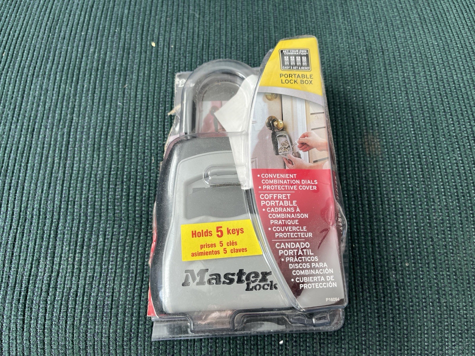 Master Lock Portable P16094 Combination Lock Box Black 11/26/25 M