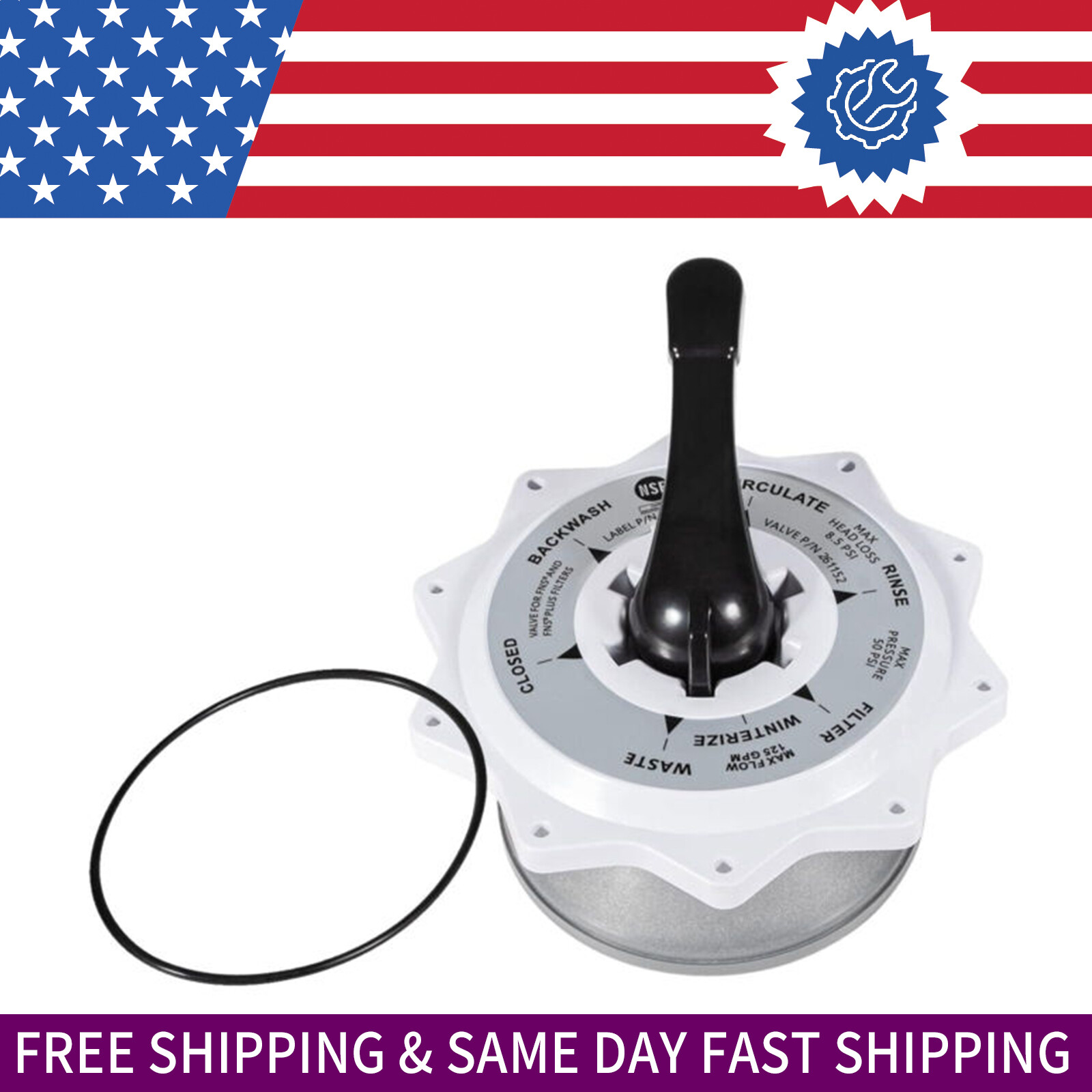 270067 2-Inch Top Valve Assembly for Pentair Top And Side Mount Multiport Valve