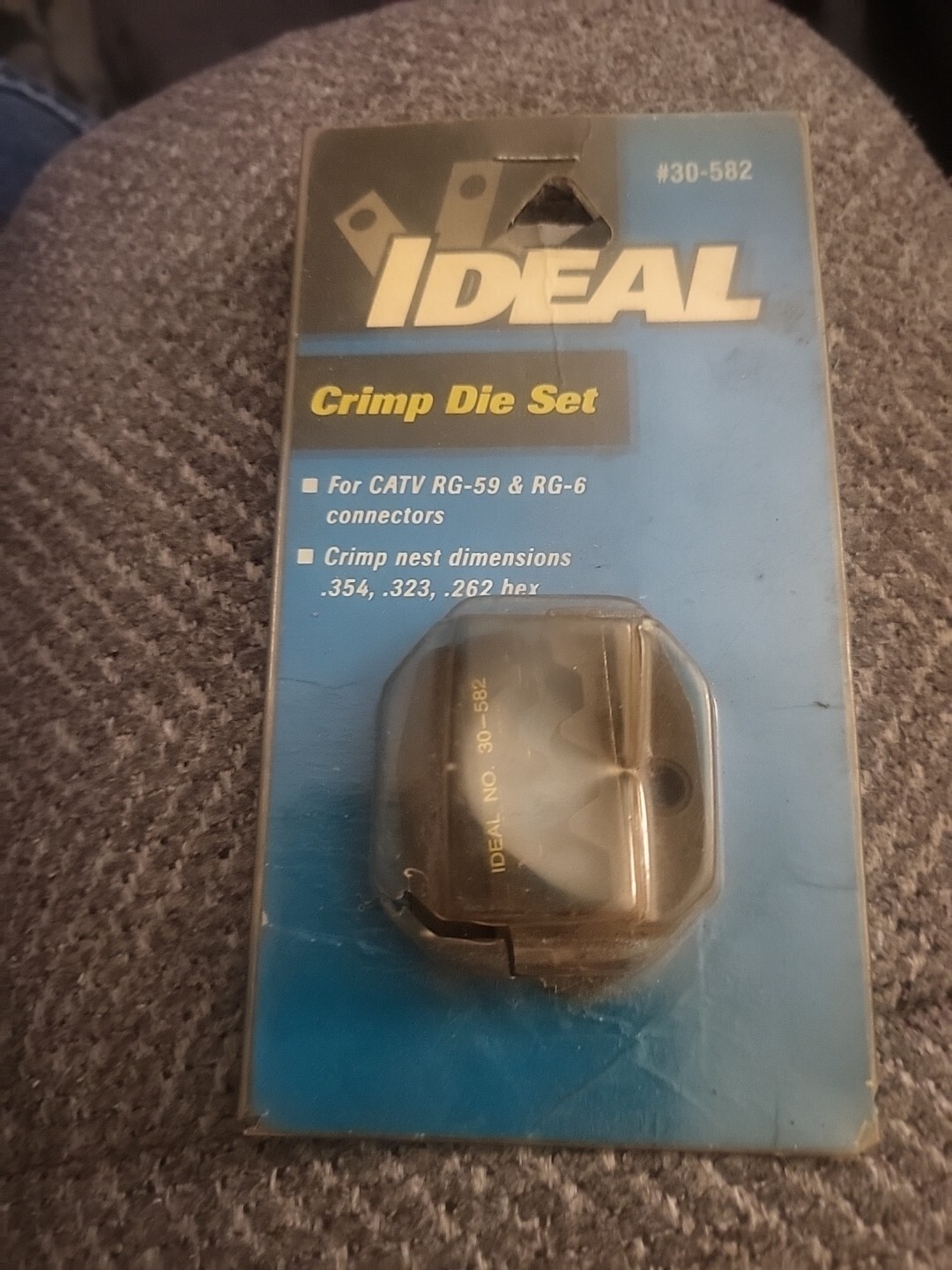 Ideal 30-582 Replacement Die,For Type F (Rg6, Rg59)