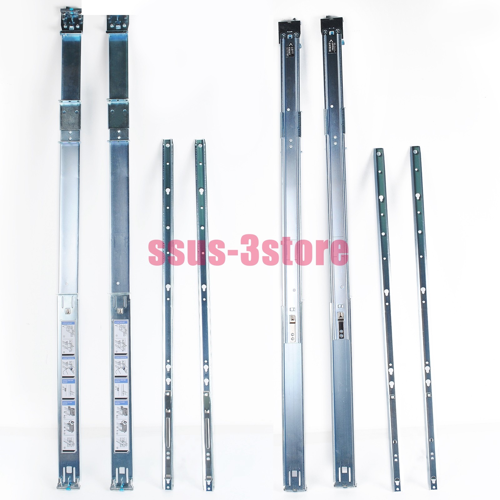 1U Static Ready Rails Kit 053D7M For Dell R410 R420 R630 R440 R640 R740 R6415