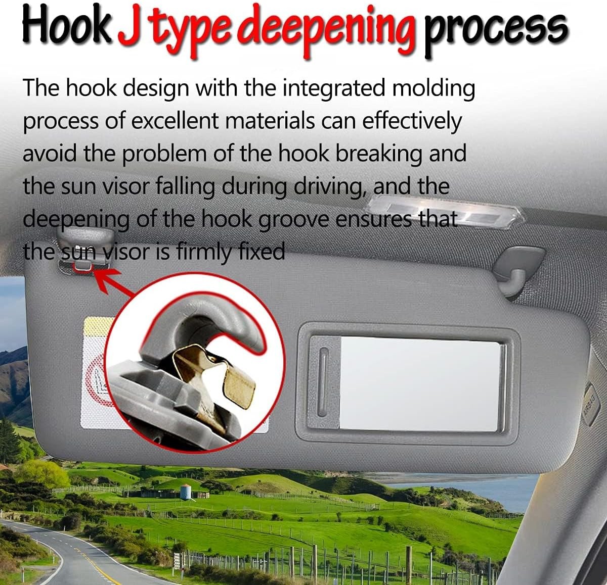 2PCS Sun Visor Clips for Audi A3 A4 A5 Q3 Q5 TT S3 S4 S5 – OEM 8U0857562A Blac