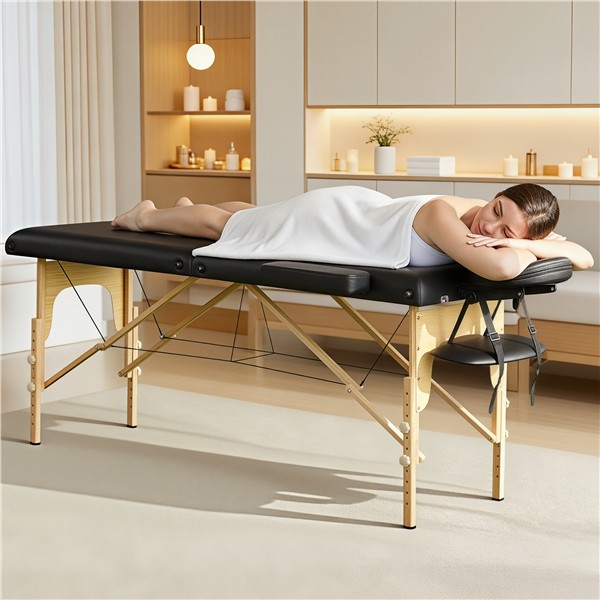 Adjustable Multi-functional Massage Table Spa Table with Headrest/Armrest