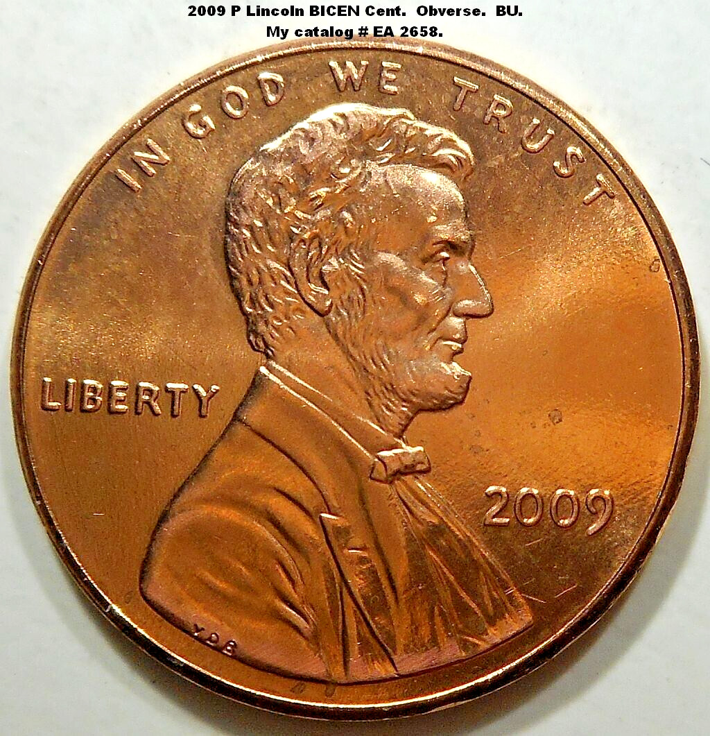 2009 P Lincoln Bicentennial cent.  Professional Life.  BU, Uncirculated.  #2658