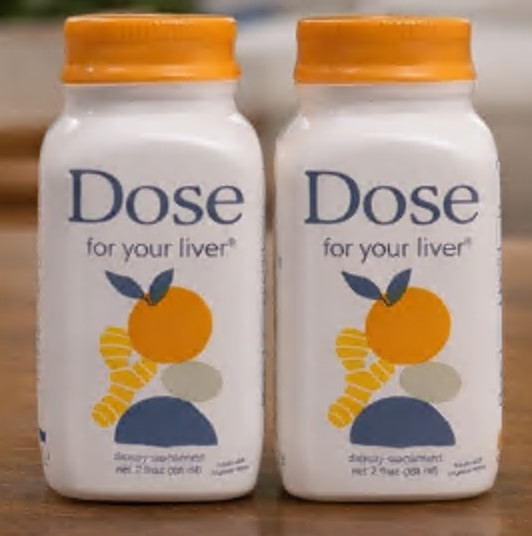 DOSE For Your Liver Support Supplement Cleanse 2oz 6 PACK