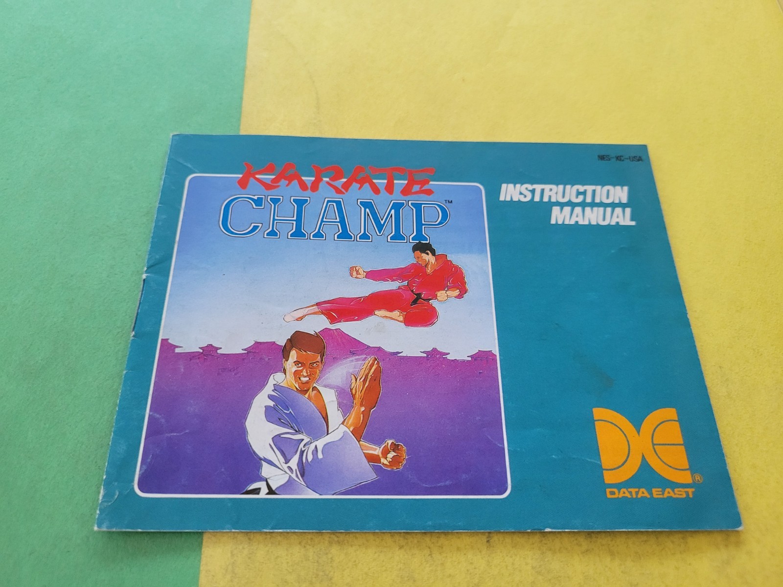 Karate Champ Nintendo NES Manual Only ~ Instruction Booklet
