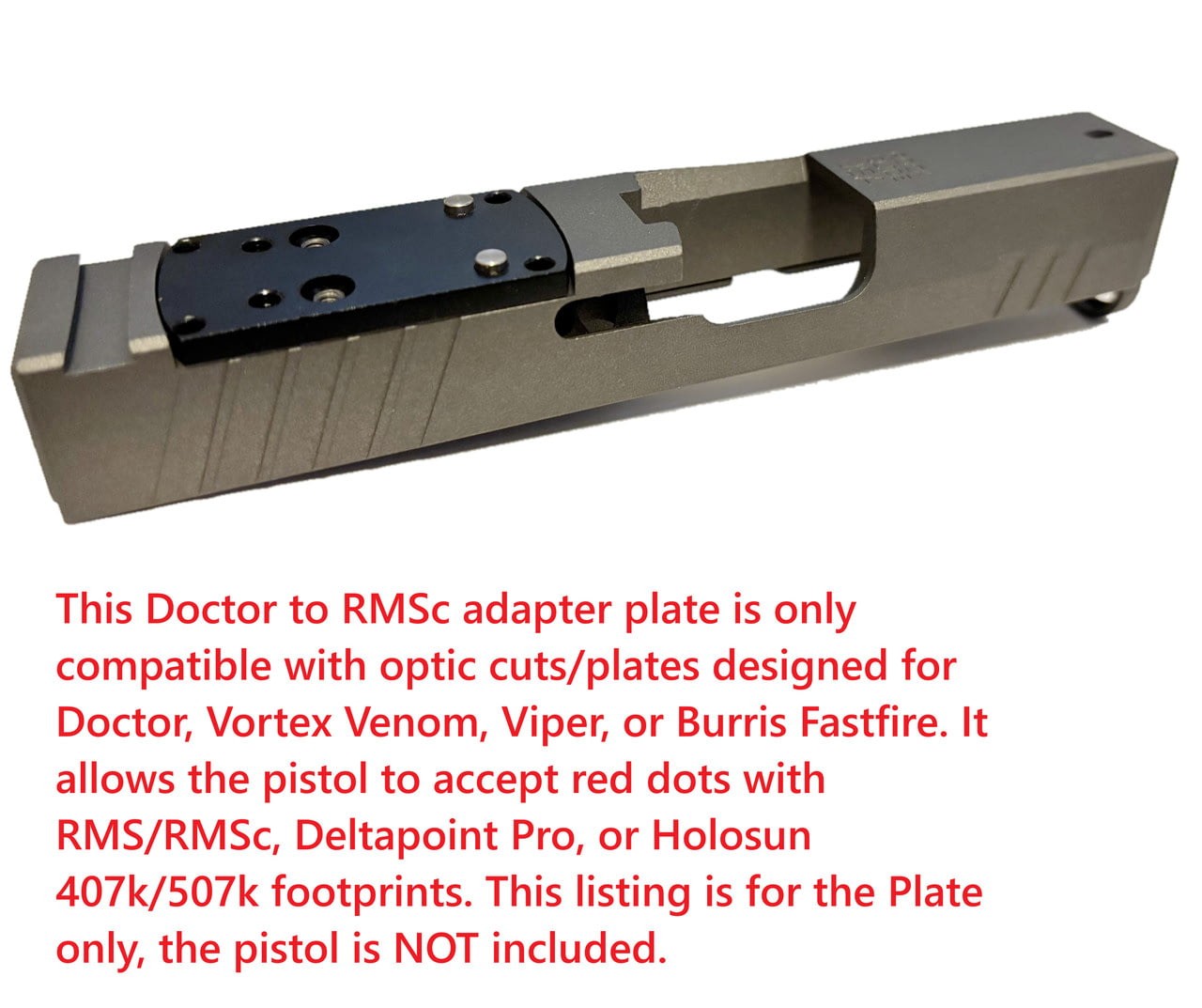 ADE Advanced Optics Doctor to RMSc Converter Adapter Plate, Black, HM15
