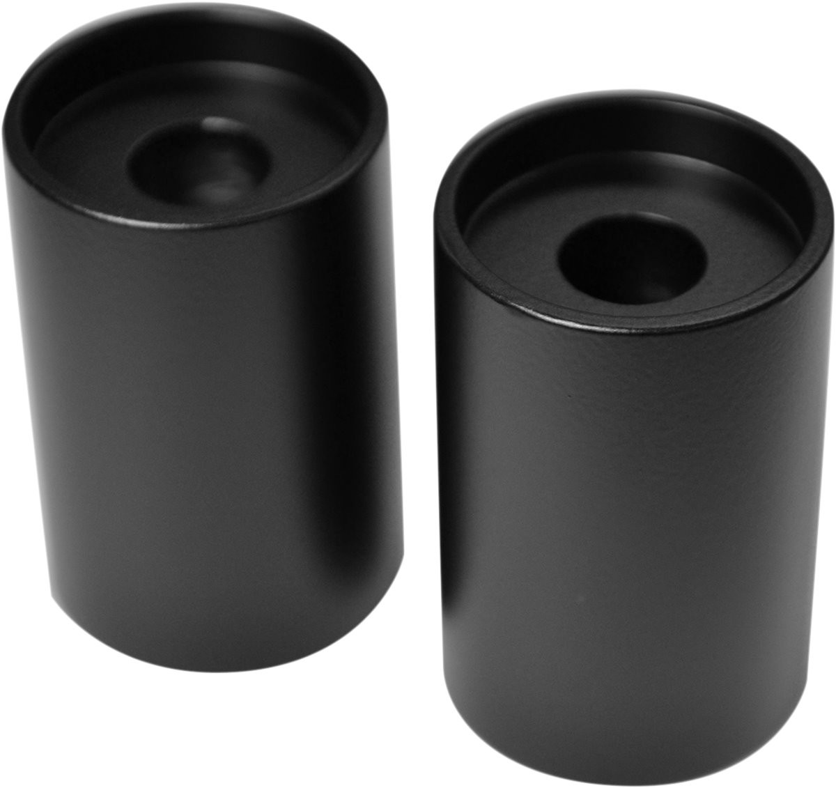 LA Choppers 2" x 1.25" Flat Black Handlebar Riser Extensions (LA-7414-03M)