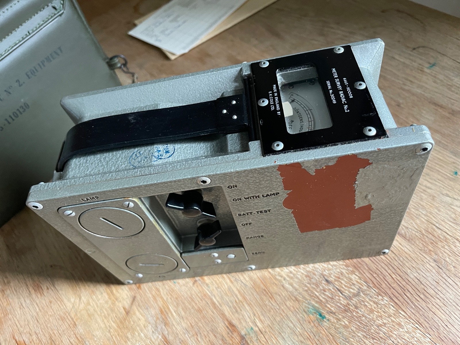 British Military RADIAC Meter No. 2