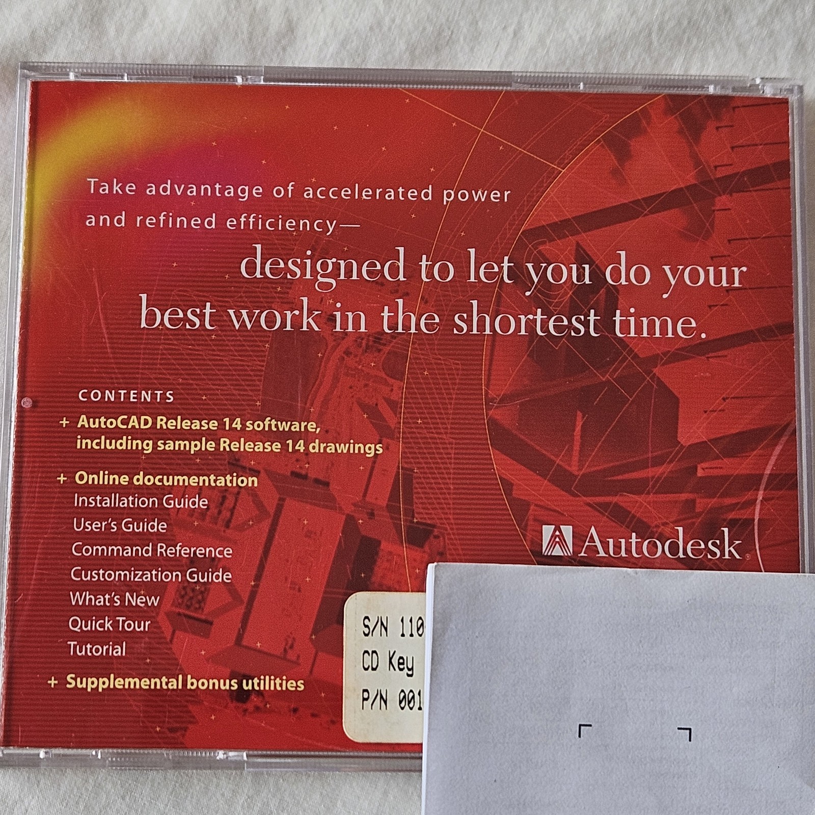 Autodesk AutoCAD Release 14 PC CD-ROM 1997 Windows 95 NT 4.0 3.51 Win