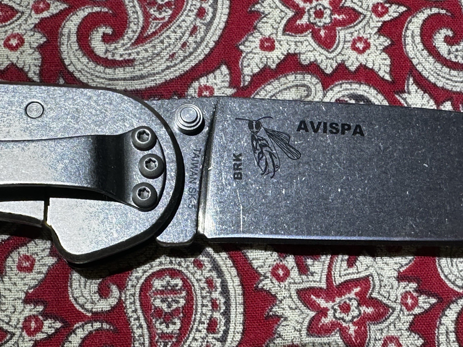 BRK Designed by ESEE Avispa Framelock SK5 Folding Knife-BRK1303-SK5-BLACK-HANDLE