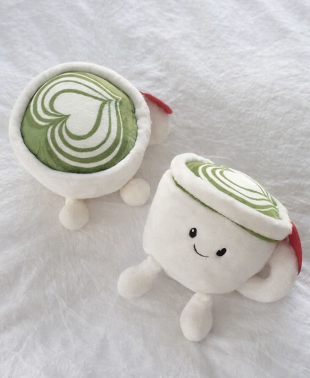 Limited Valentines Edition Gigglescape 6” Matcha Latte Plush  🍵