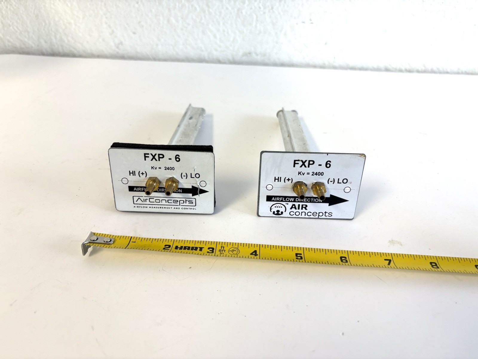 Kele FXP-6 Differential Pressure Air Velocity Sensor - 6" - LOT OF 2