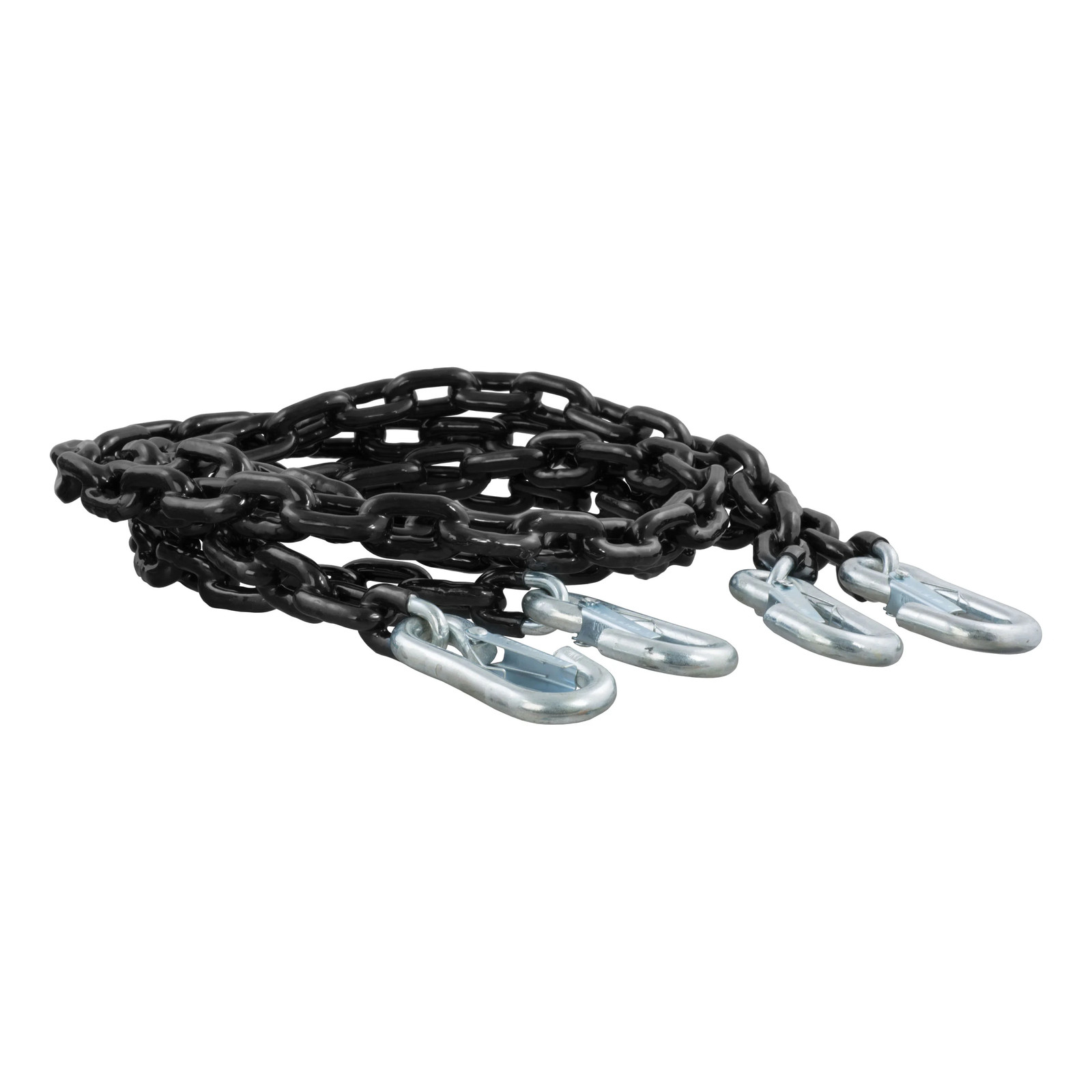 65" Safety Chains with 2 Snap Hooks Each (5,000 lbs., Vinyl-Coated, 2-Pack)