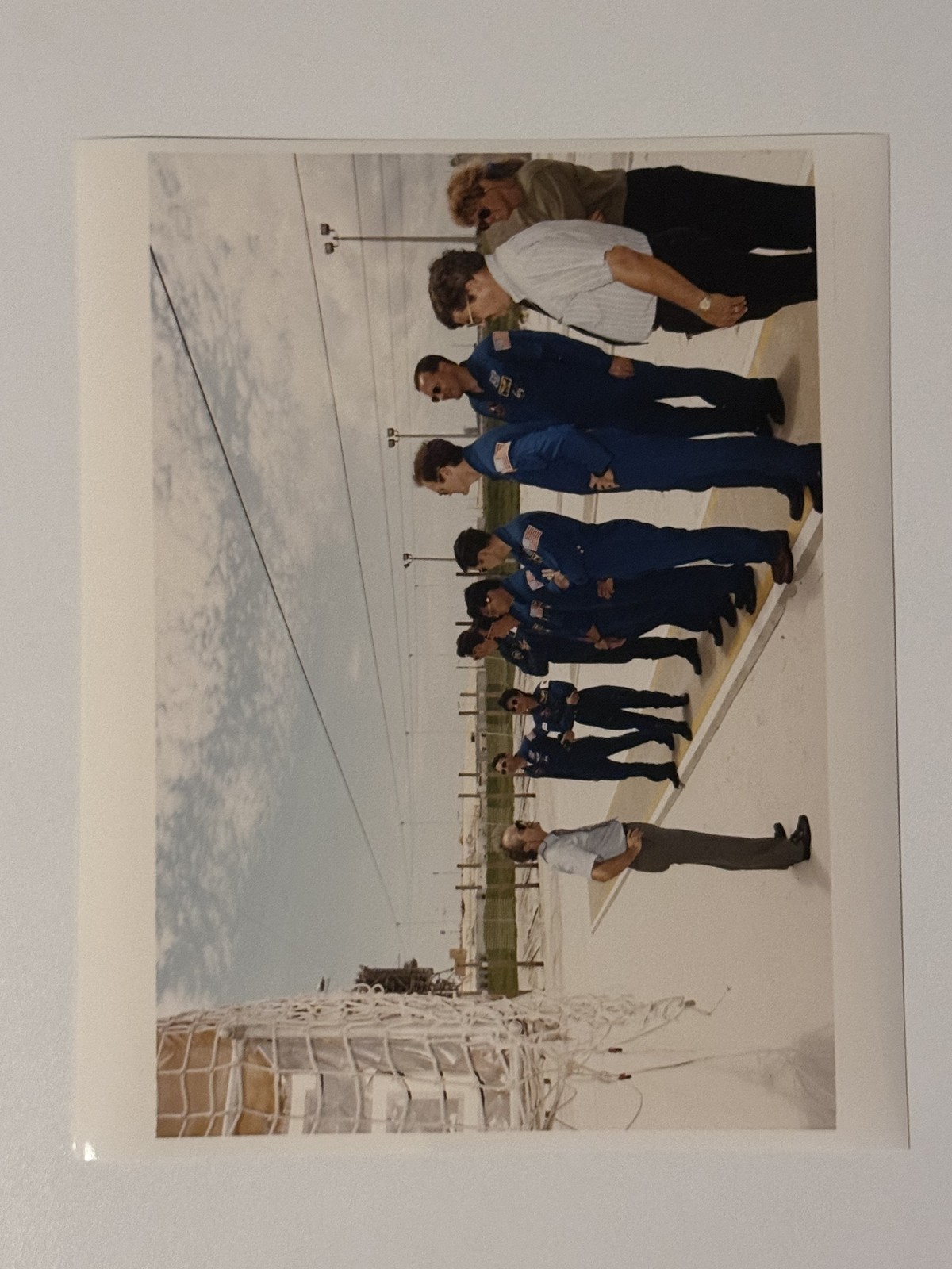 NASA STS-65 Crew Learns Emergency Egress Procedures Press Photo