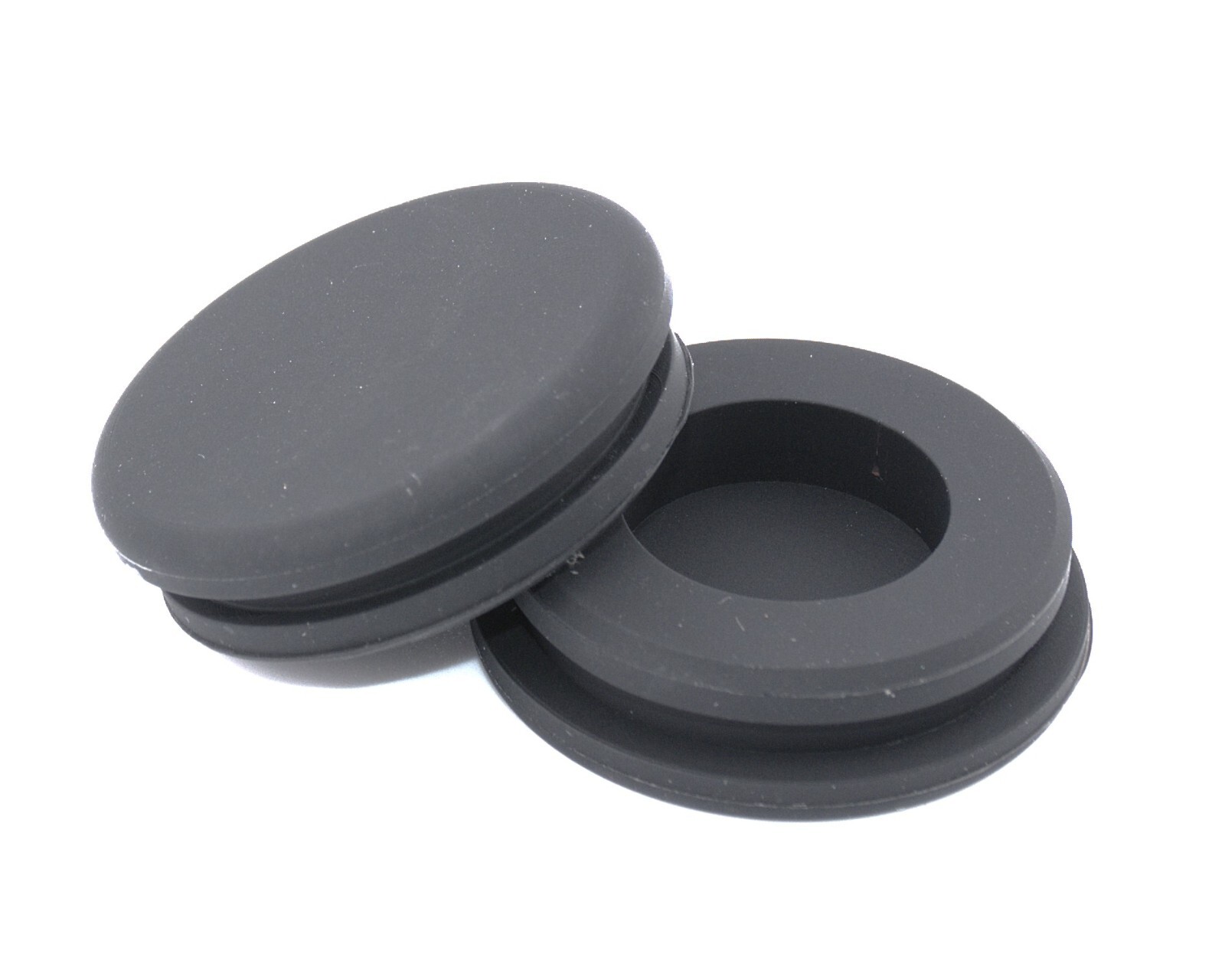 1 1/8" Hole Size Solid Rubber Grommet without Center Hole, Fits 1/8" Materials