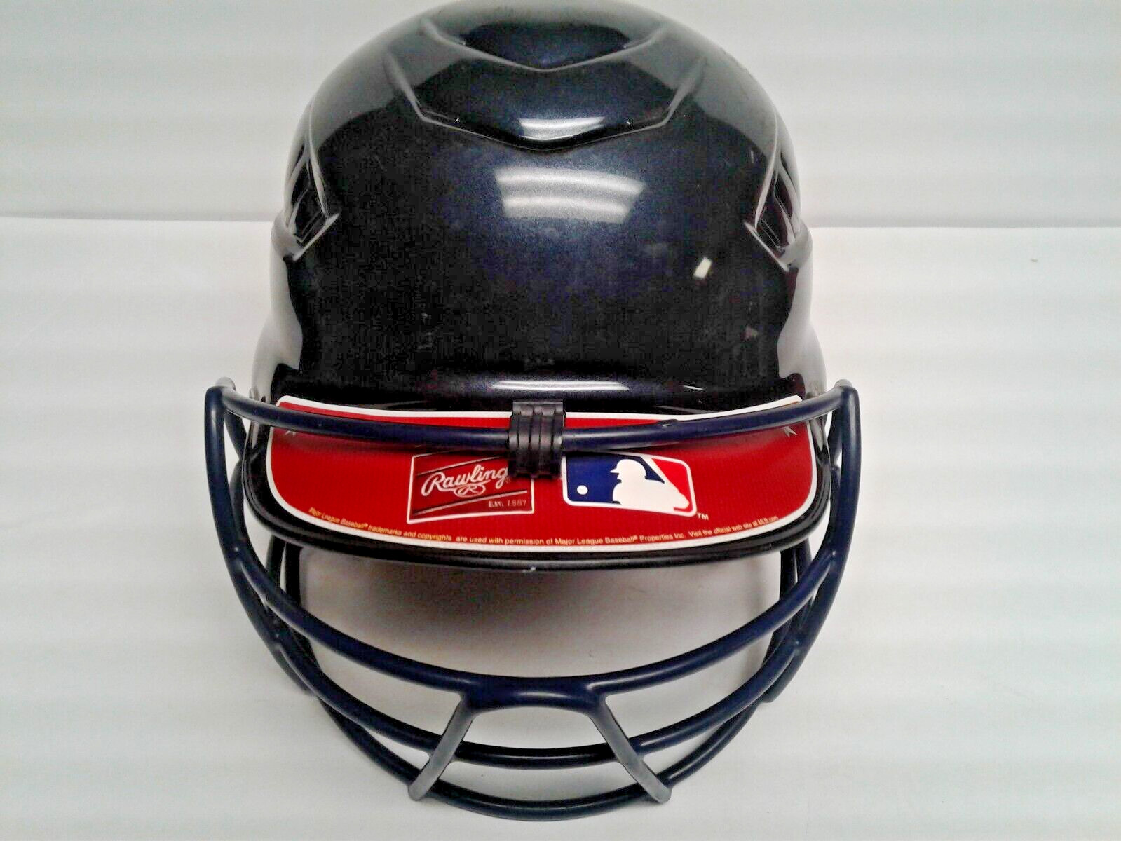 Rawlings CFBH1 Batting Helmet With Face Guard, dark blue ( No chin strap)