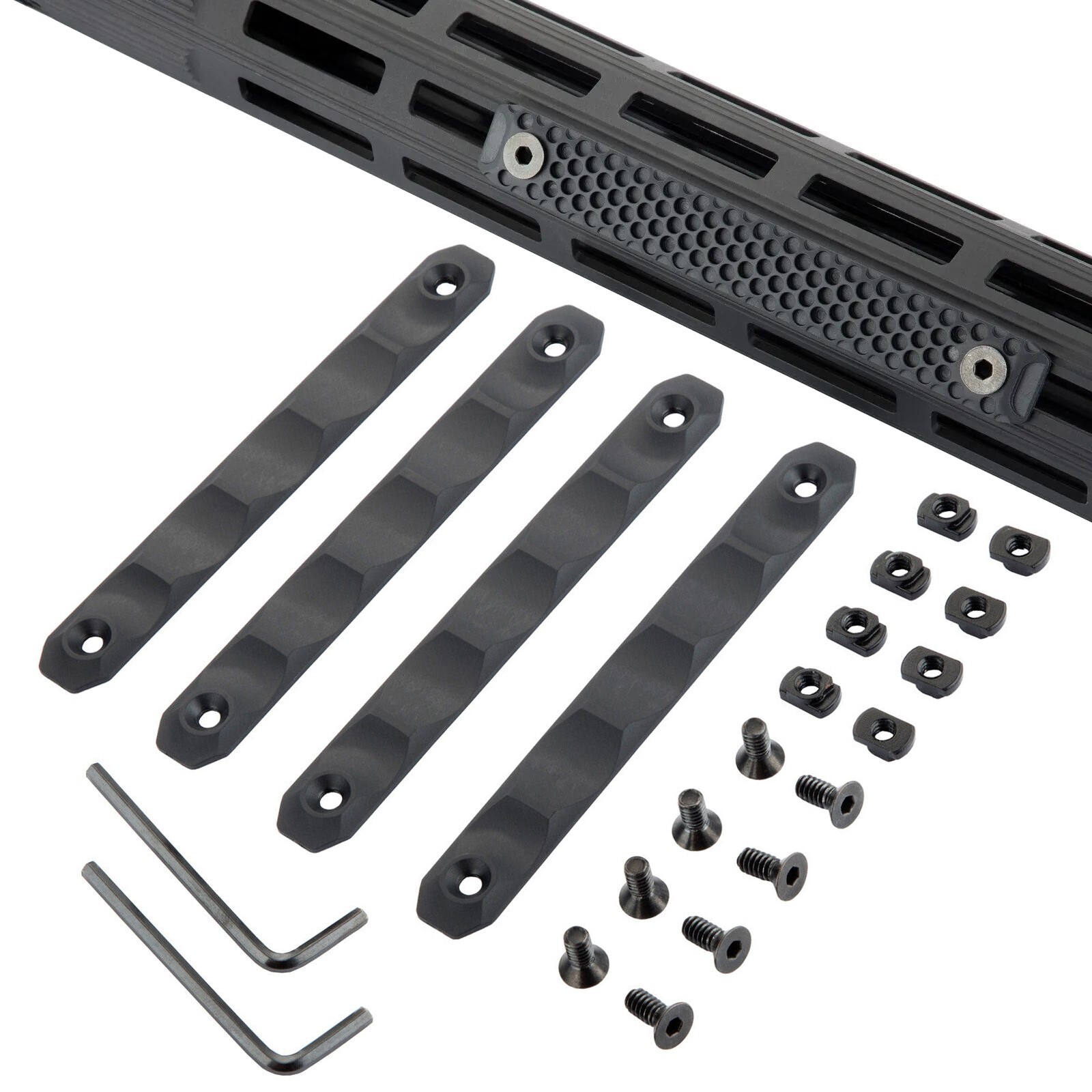 For MLOK Rail Hand Protection M-lok Rail Cover Panel for M-lok System 120MM