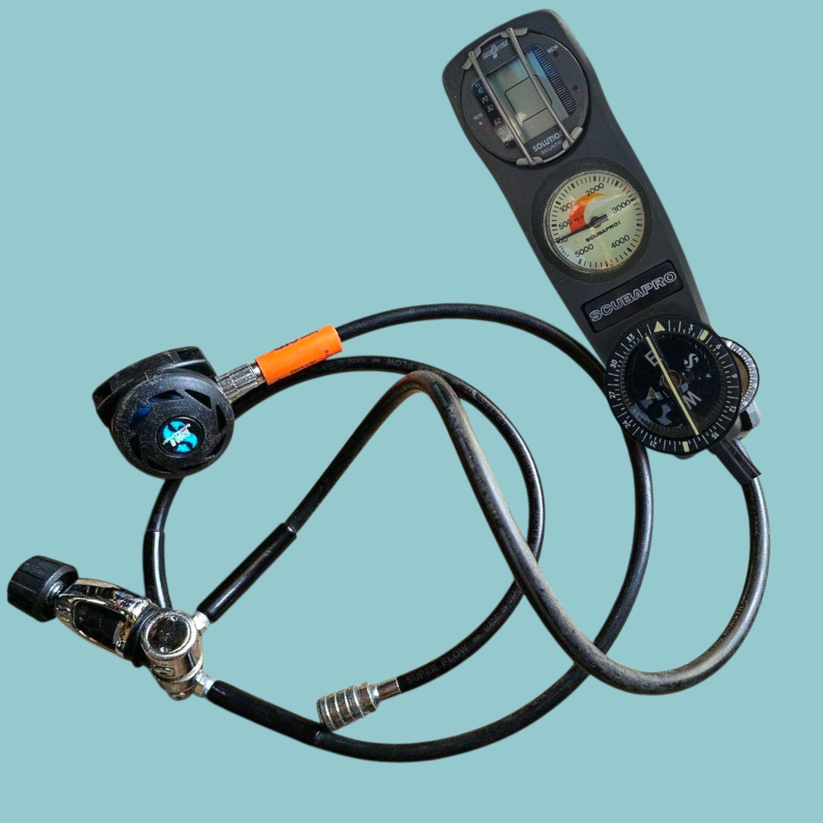 Scubapro MK10 Regulator Set w/ G200 B 2nd Stage & 3-Gauge Console