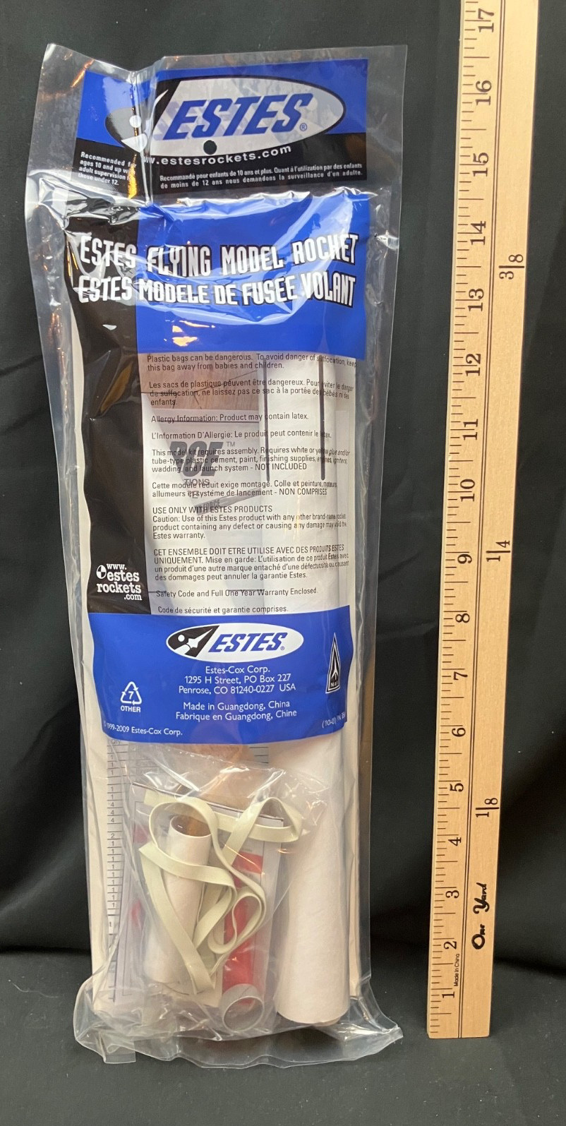 Estes Vector Force Flying Model Rocket Kit #3210 - Sealed