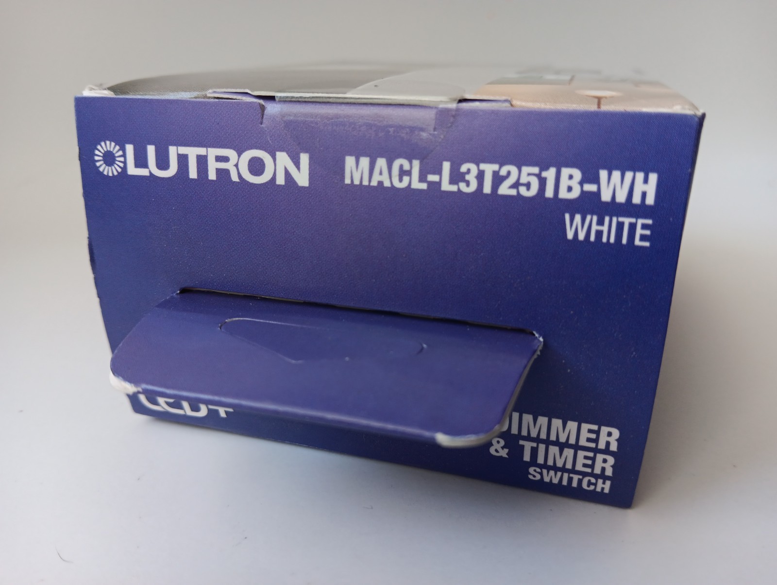 NEW Lutron LED+ Dimmer & Timer Switch MACL-L3T251B-WH