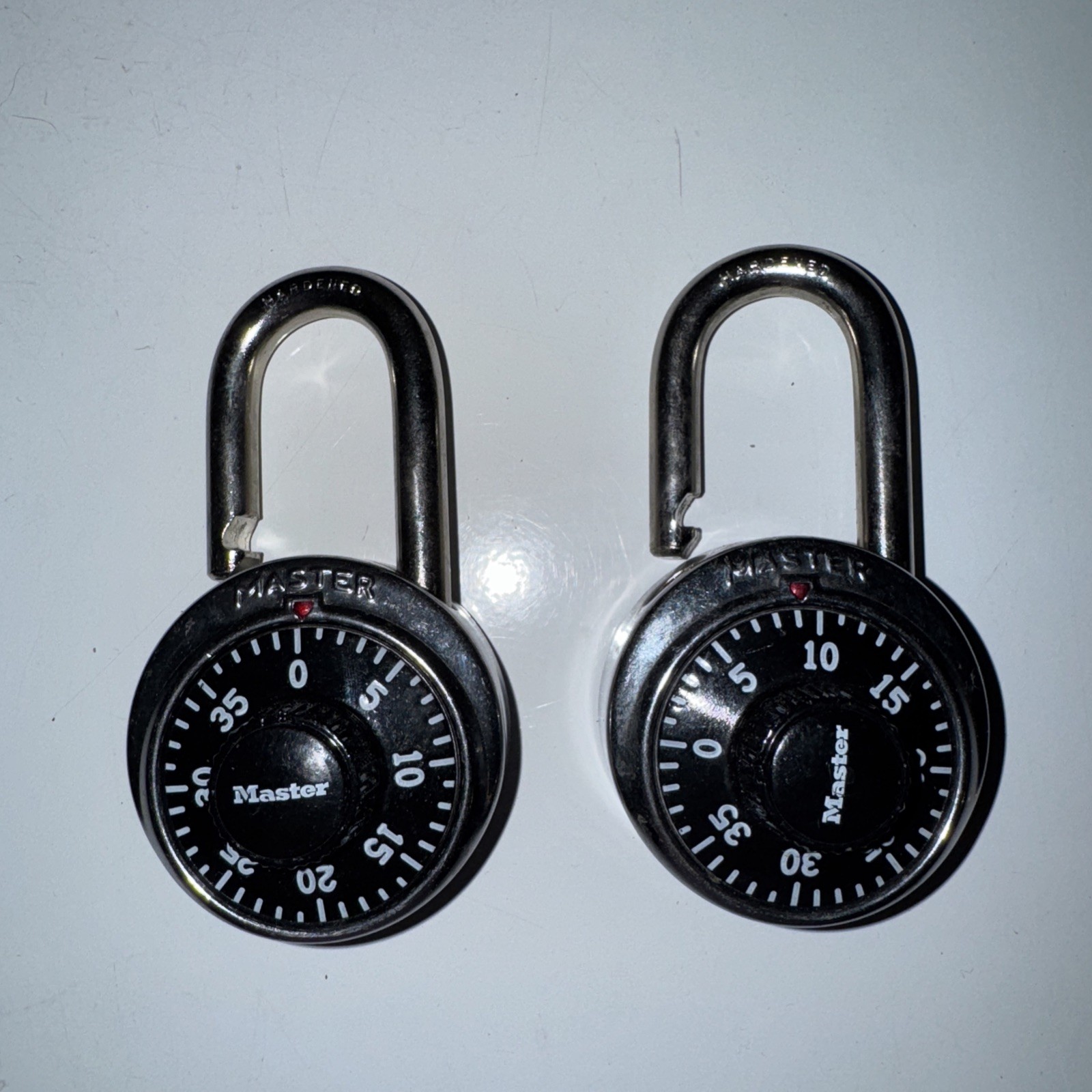 Master Locks Great Condition Used Lot Of 2 Codes On Back