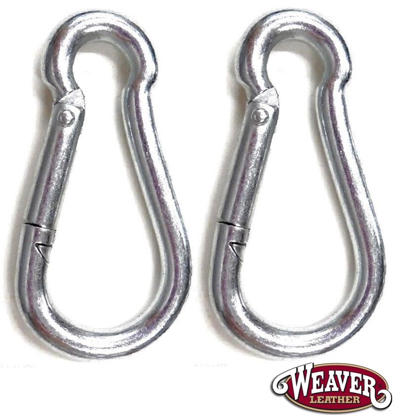 Snap Hook Curb Chain Hooks 2 pc. Set Small 4mm ZP by Weaver New