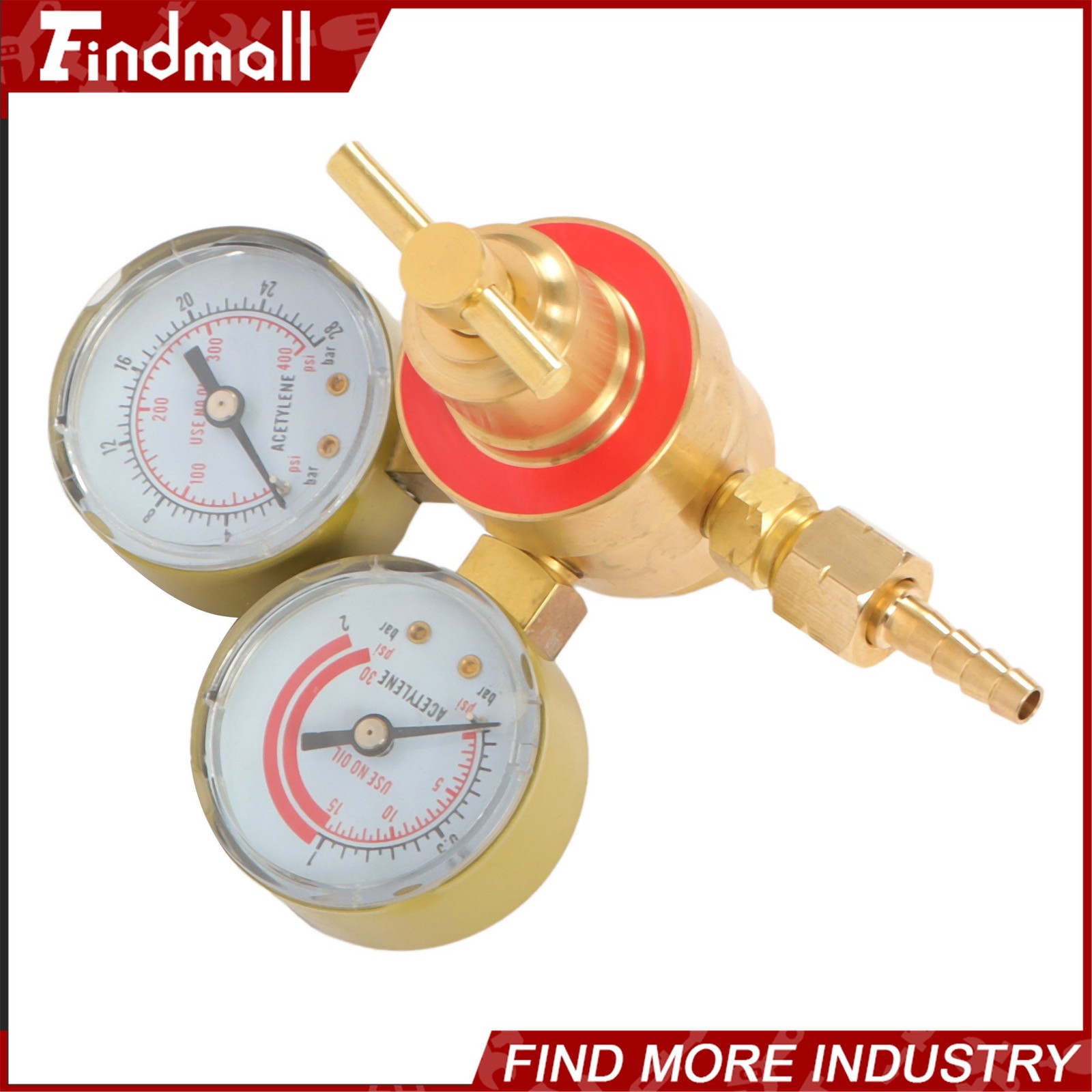Welding Torch Acetylene Regulator Two Gauges CGA200 Durable Solid Brass Unit