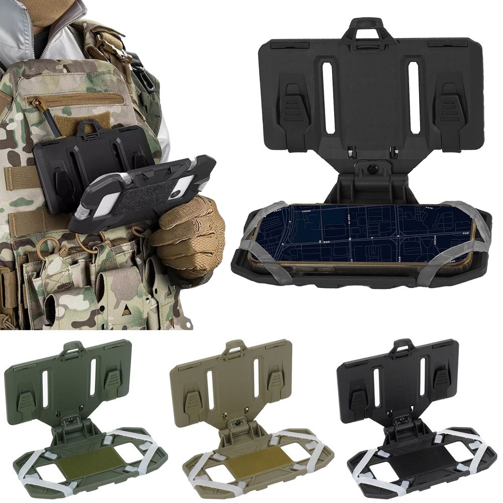 Tactical Vest Phone Holder Foldable Cell Phone Molle Carrier Board Molle Mount