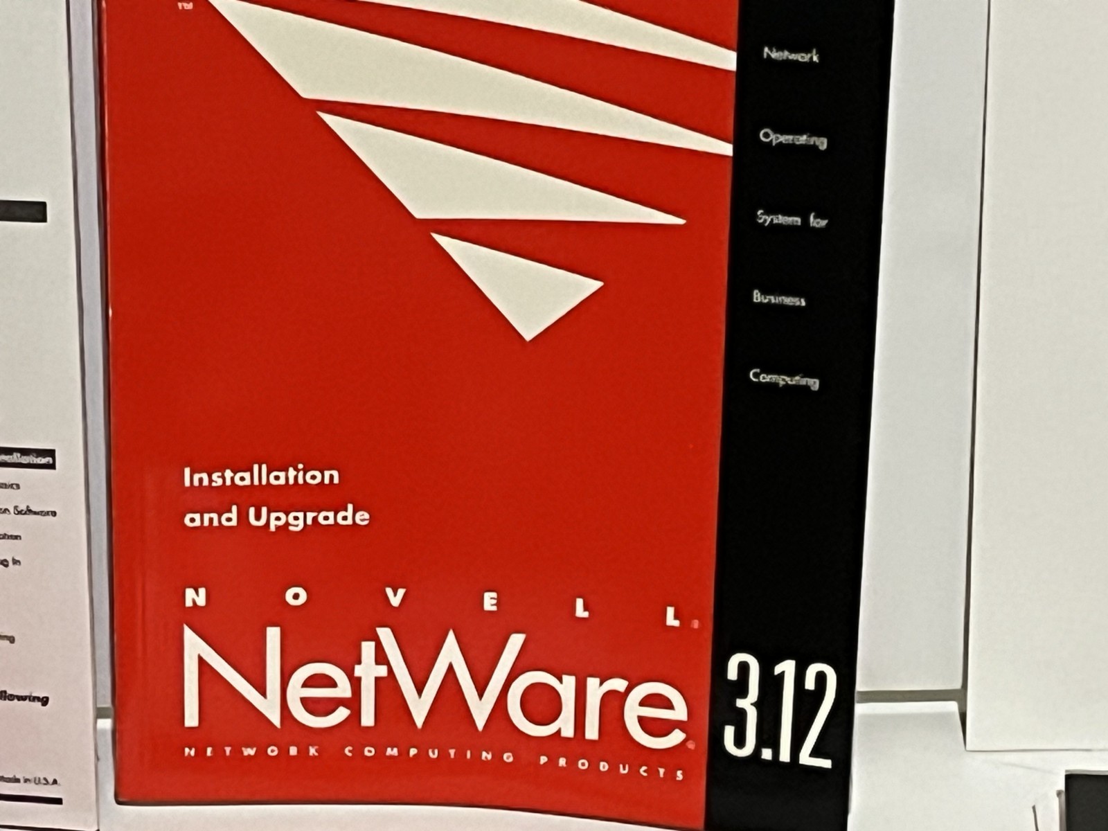 Novell Netware 3.12 50 User Kit CD and Diskette - Original Box