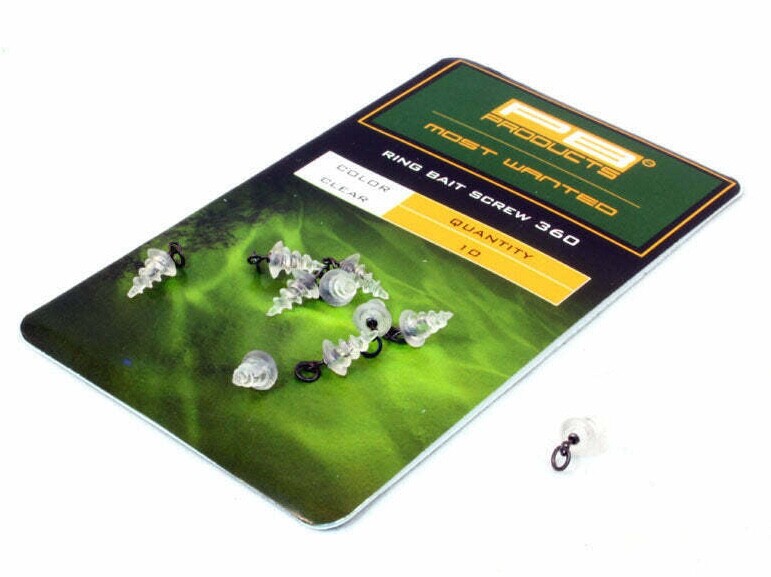 PB Products Ring bait screw 360 clear Carp Fishing rig terminal tackle