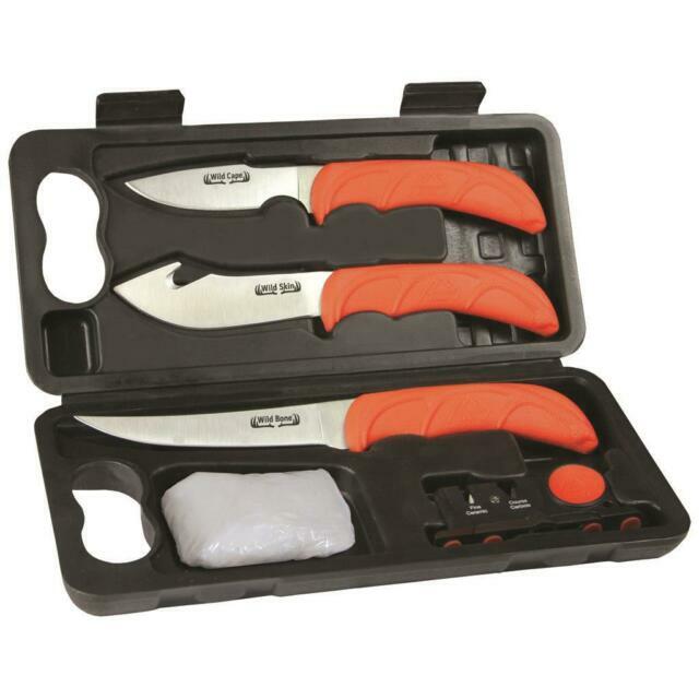 Outdoor Edge 6-Piece Wild Lite Game Processing Kit - WL-6 Color ORANGE/SILVER