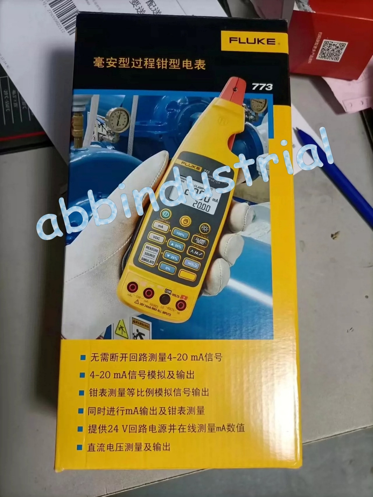 773 Milliamp Process Clamp Meter 4 to 20 mA Signals Loop Calibrator-w/Case