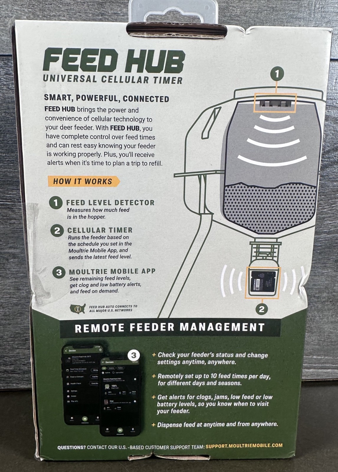 Moultrie Mobile Feed Hub Universal Cellular Timer #MMF-15088