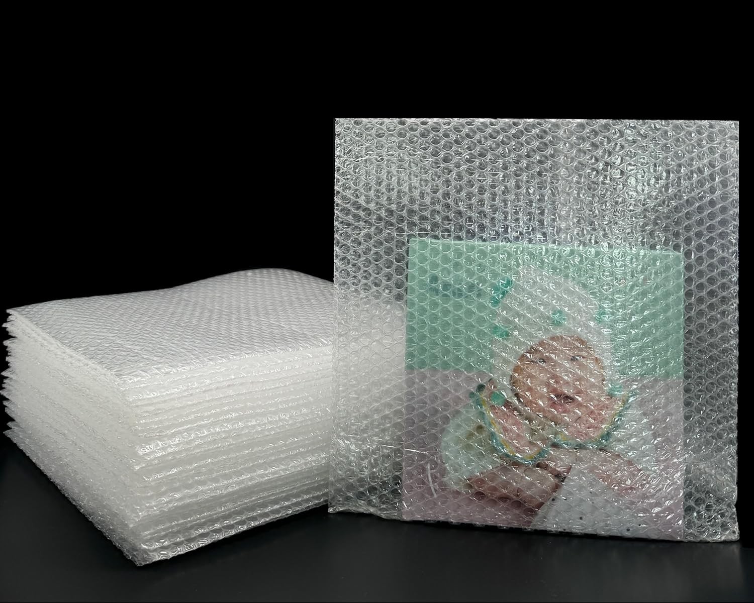 25Pcs 12x12Inch Double-layer film ultra-thick shockproof bubble Out bag，Comme...