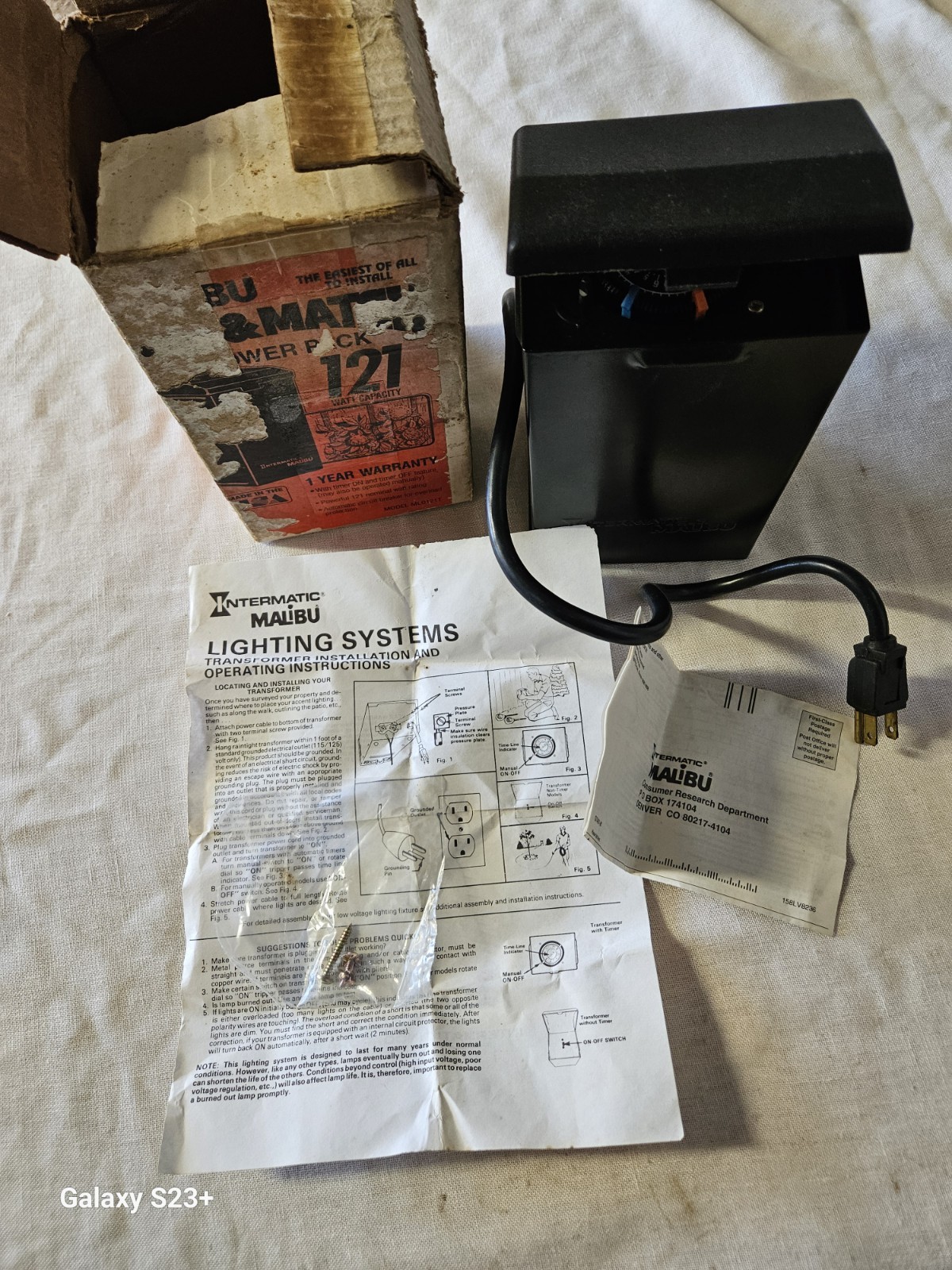 Intermatic Malibu ML0121T Low Voltage Landscape Lighting Transformer