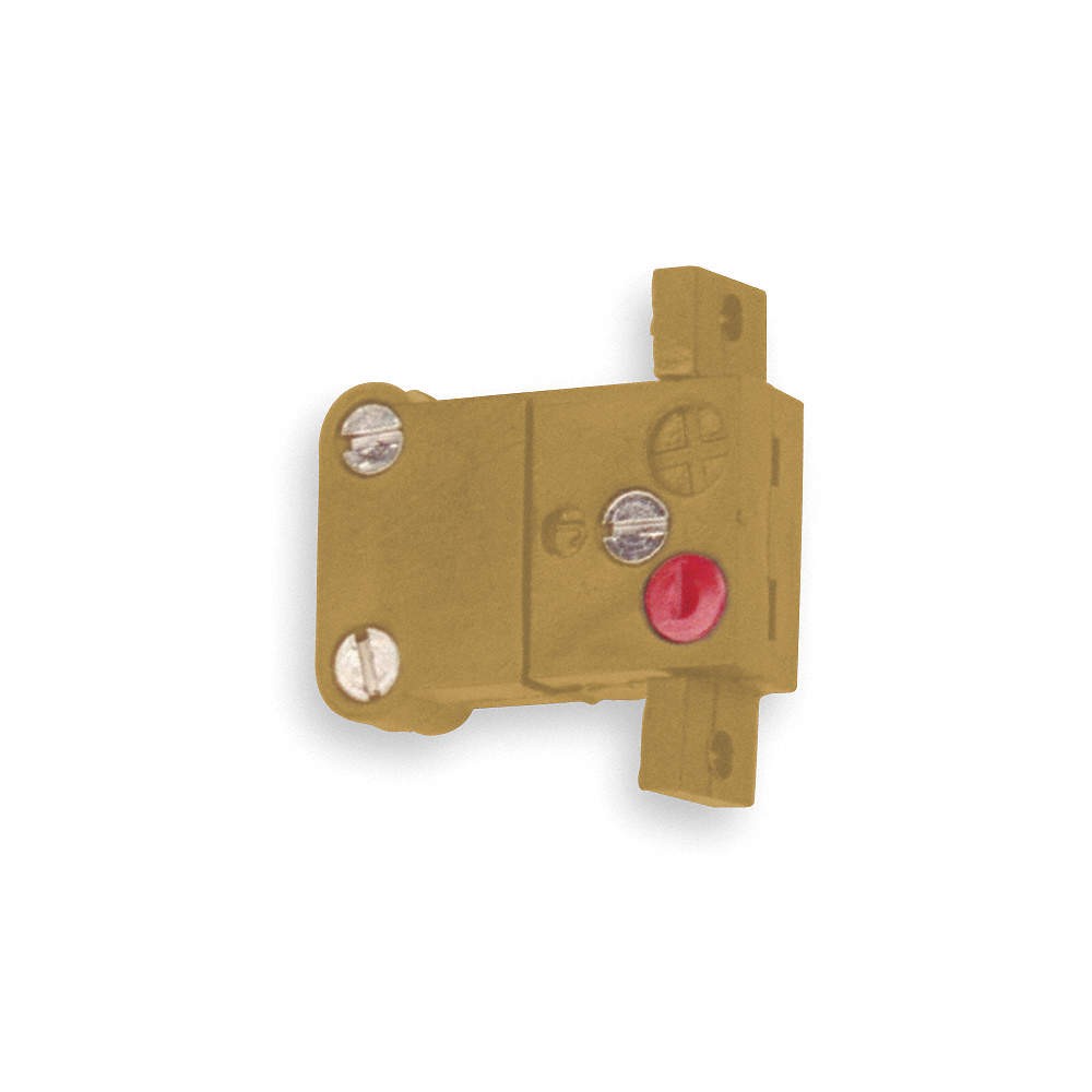TEMPCO TCA-102-144 Panel Jack,K,Yellow,Miniature 2 Pin 3FXR5