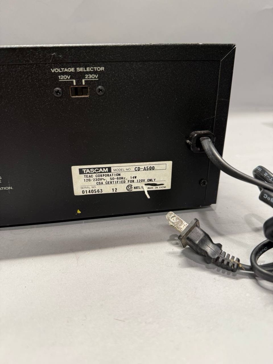 Vintage Tascam CD-A500 CD Player/Reverse Cassette Deck