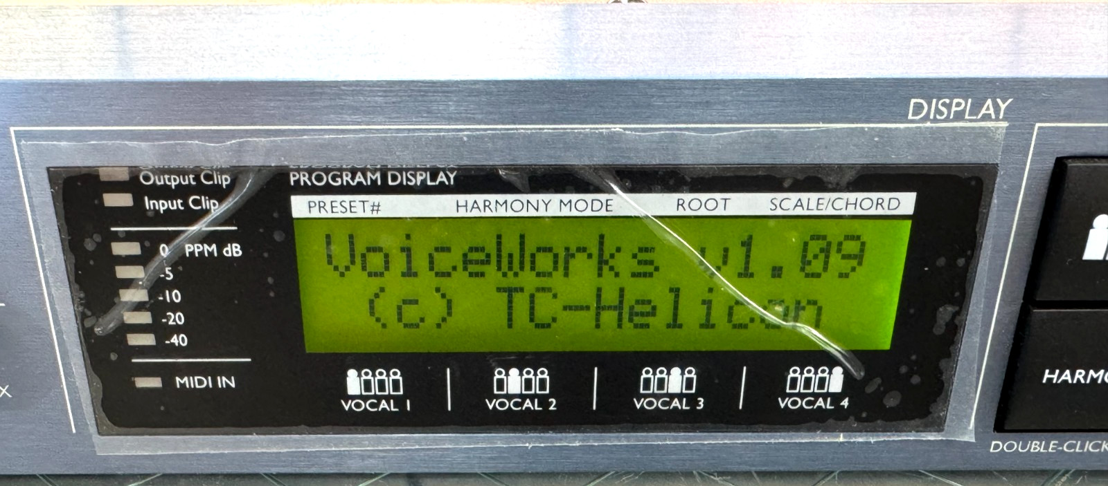 TC Helicon VoiceWorks Vocal Harmonizer Effects Correction Processor