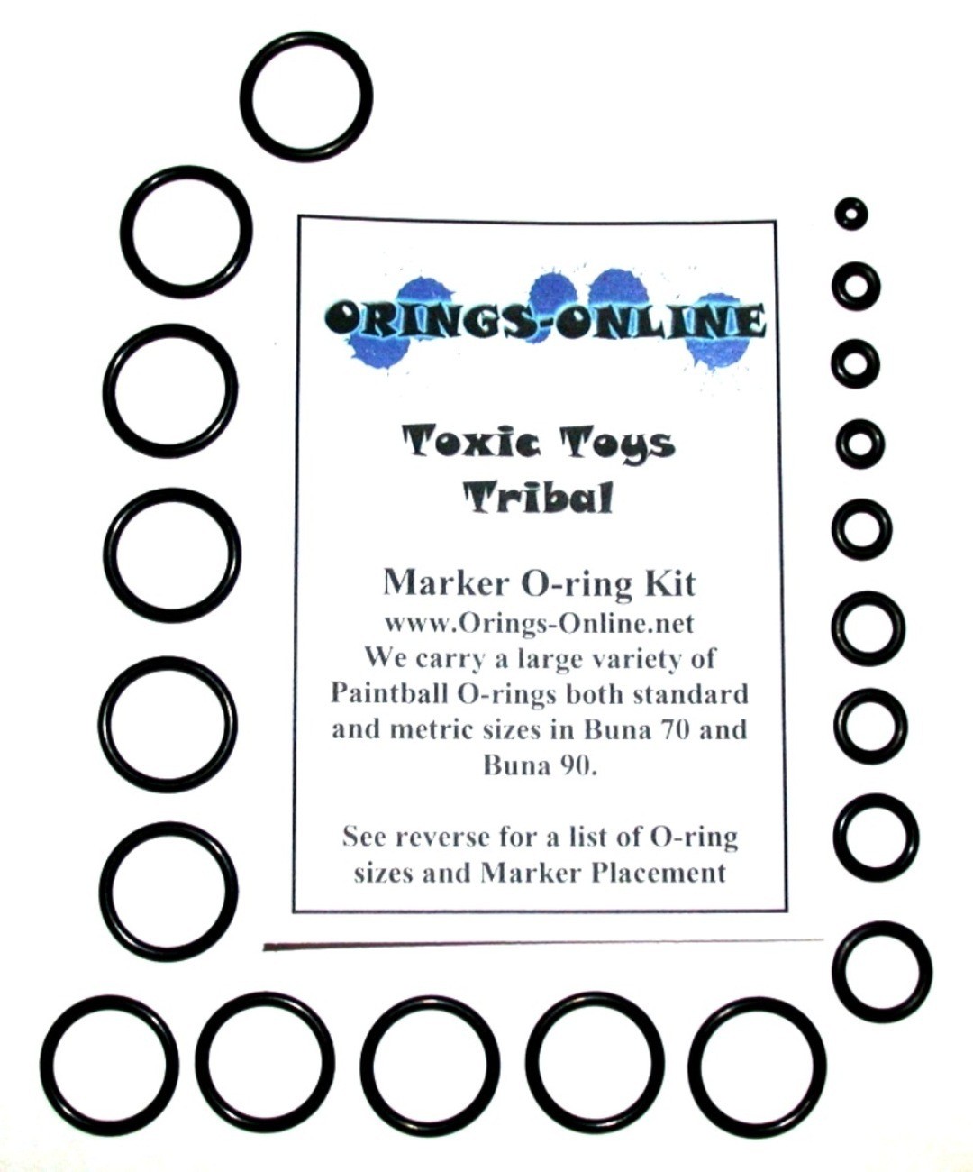 Toxic Toys Tribal Paintball Marker O-ring Oring Kit x 2 rebuilds / kits