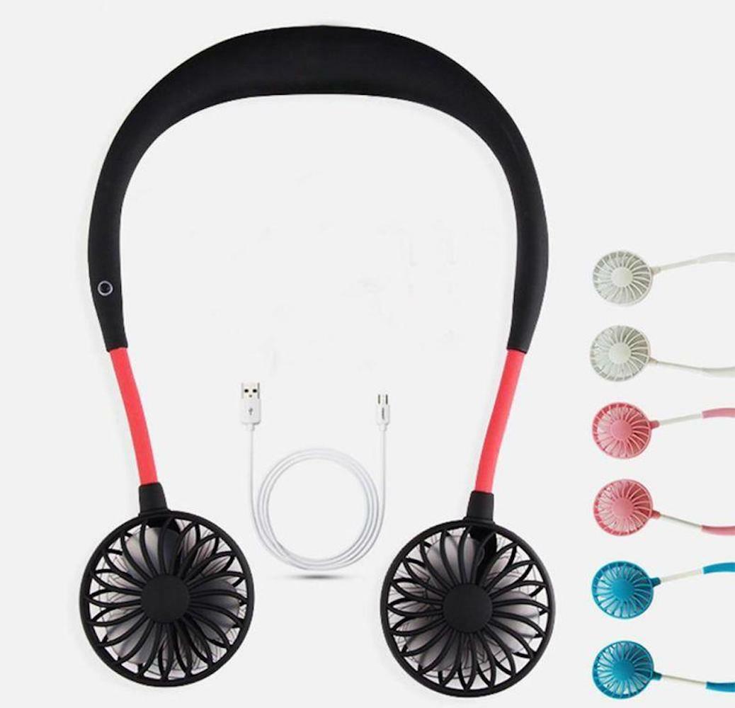 RECHARGEABLE USB SPORT COOLING NECK FAN fitness running jogging yoga gym workout