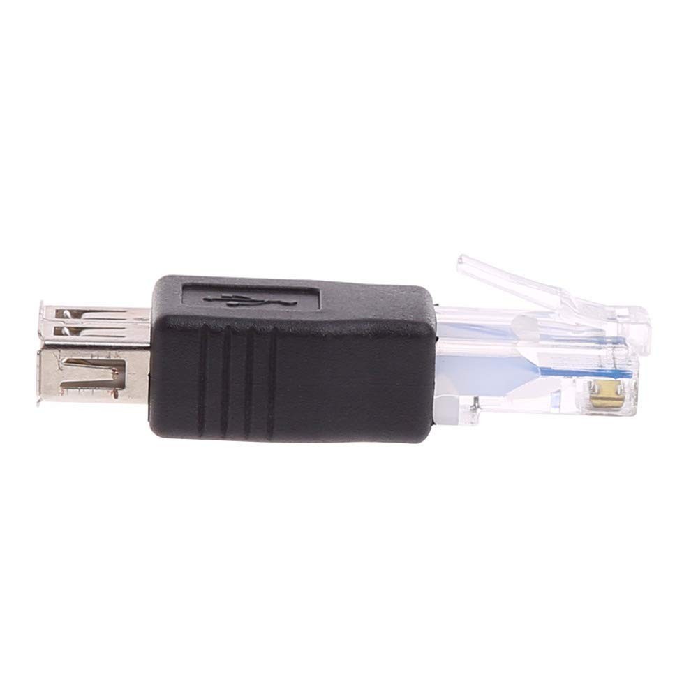 Herfair Ethernet to USB Adapter 2PCS for ADSL Modem/Router/Computer black