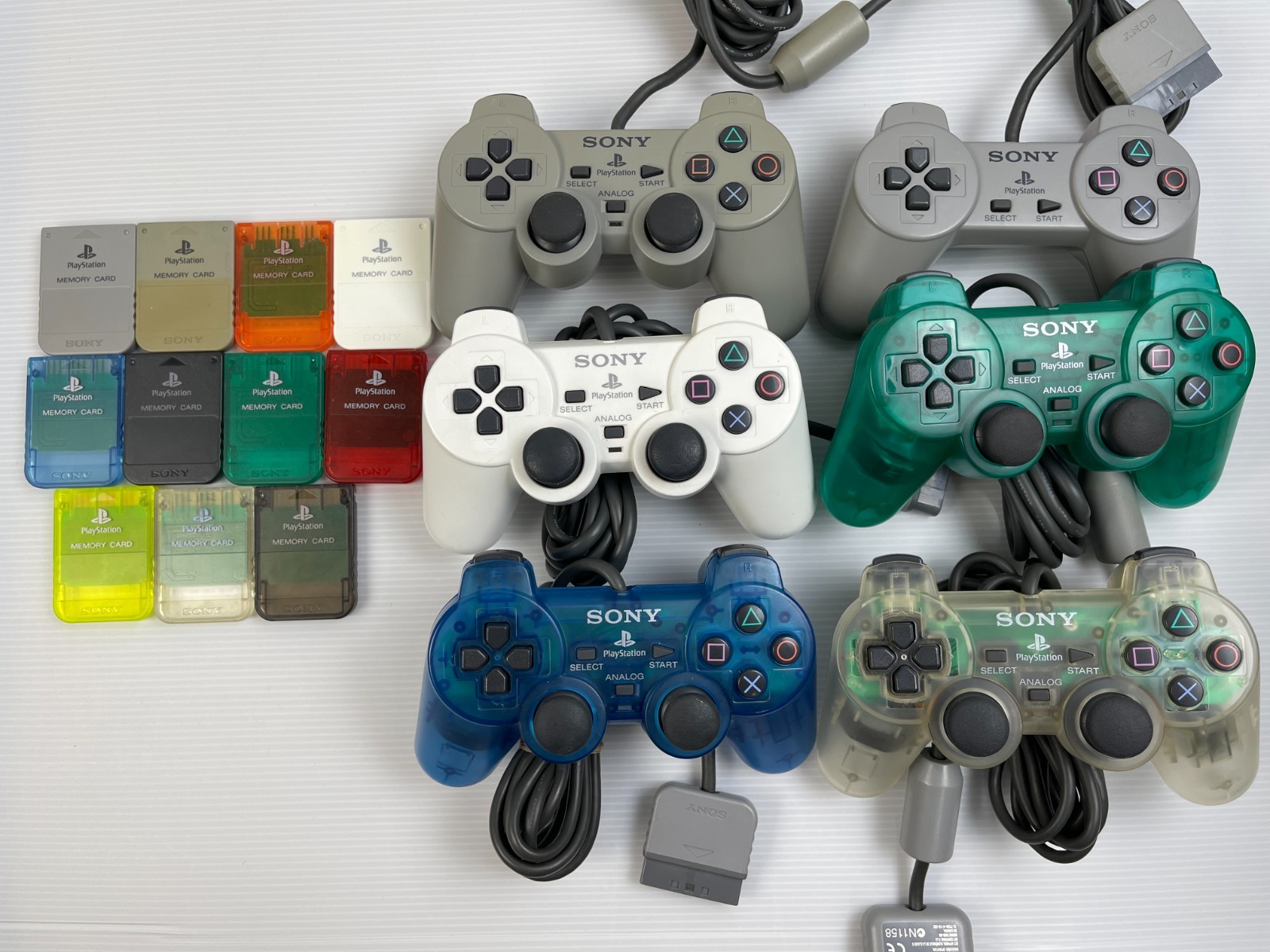 Sony Playstation  PS1 Genuine OEM DUALSHOCK  Controller MemoryCard Authentic