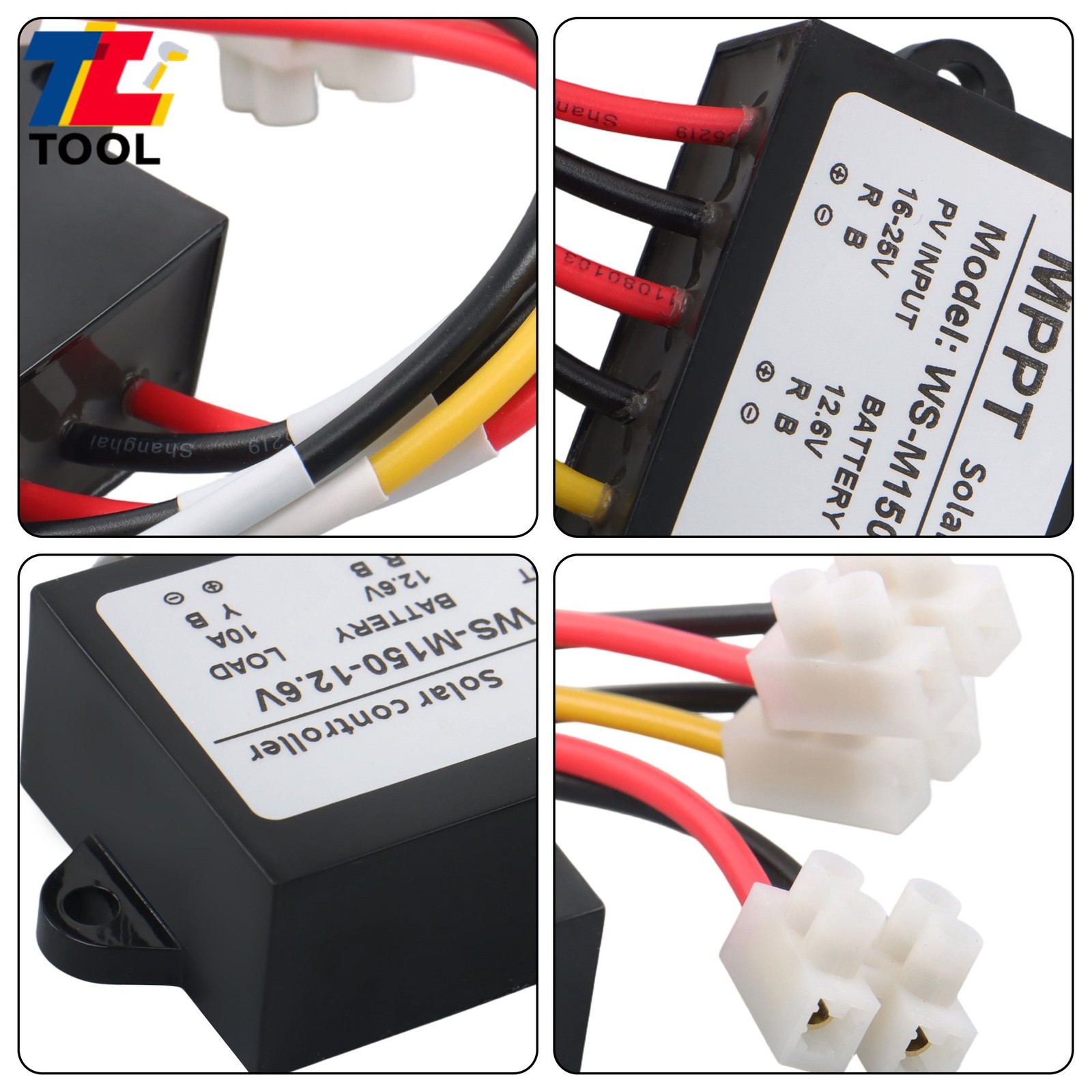 Solar Battery Charge Controller Boost MPPT 12.6V Voltage Adjustable 150W